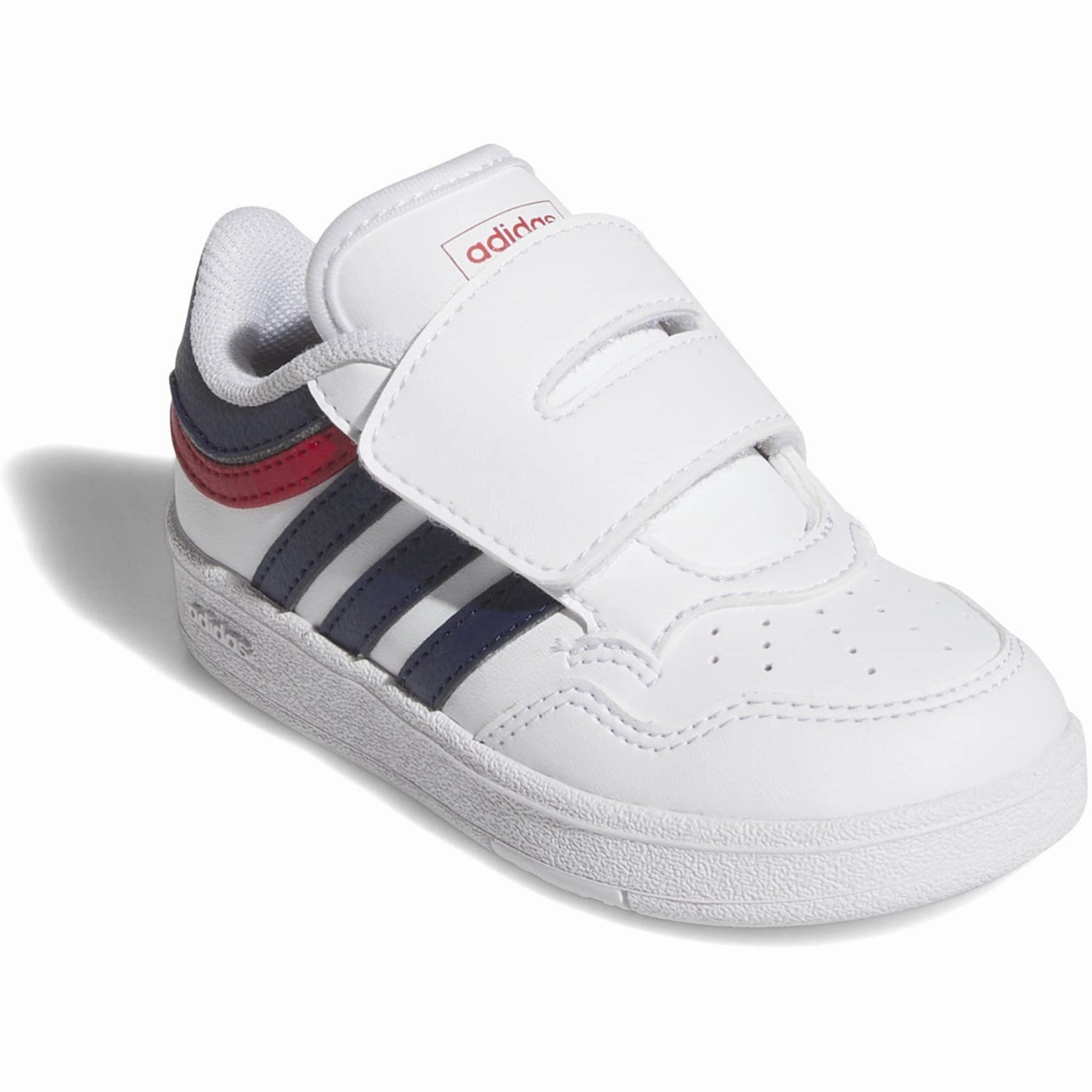 Adidas Originals Ftwr White/Dark Blue/Better Scarlet Hoops 4.0 Cf I Sneakers Lifestyle Built Less Is Bold