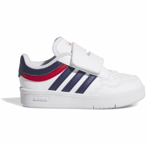 Adidas Originals Ftwr White/Dark Blue/Better Scarlet Hoops 4.0 Cf I Sneakers Style Forward Weekend Ready