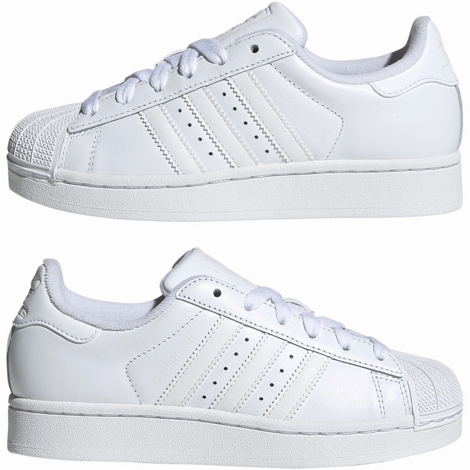 Adidas Originals Ftwr White/Ftwr White/Ftwr White Superstar Ii J Sneakers Form-Light Fit