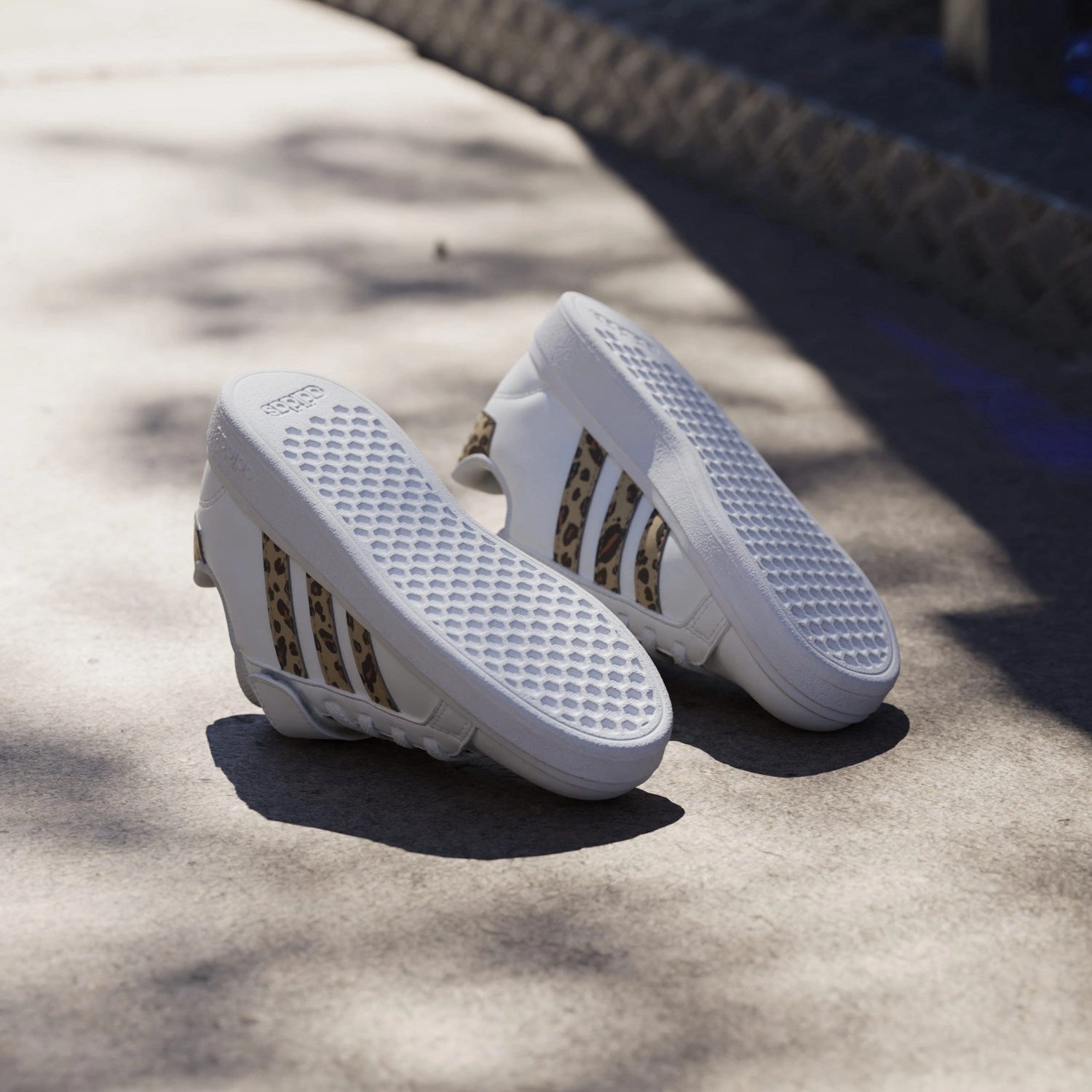 Inspired Living Refined And Raw Adidas Originals Ftwr White/Magic Beige/Matte Gold Grand Court 2.0 El C Sneakers