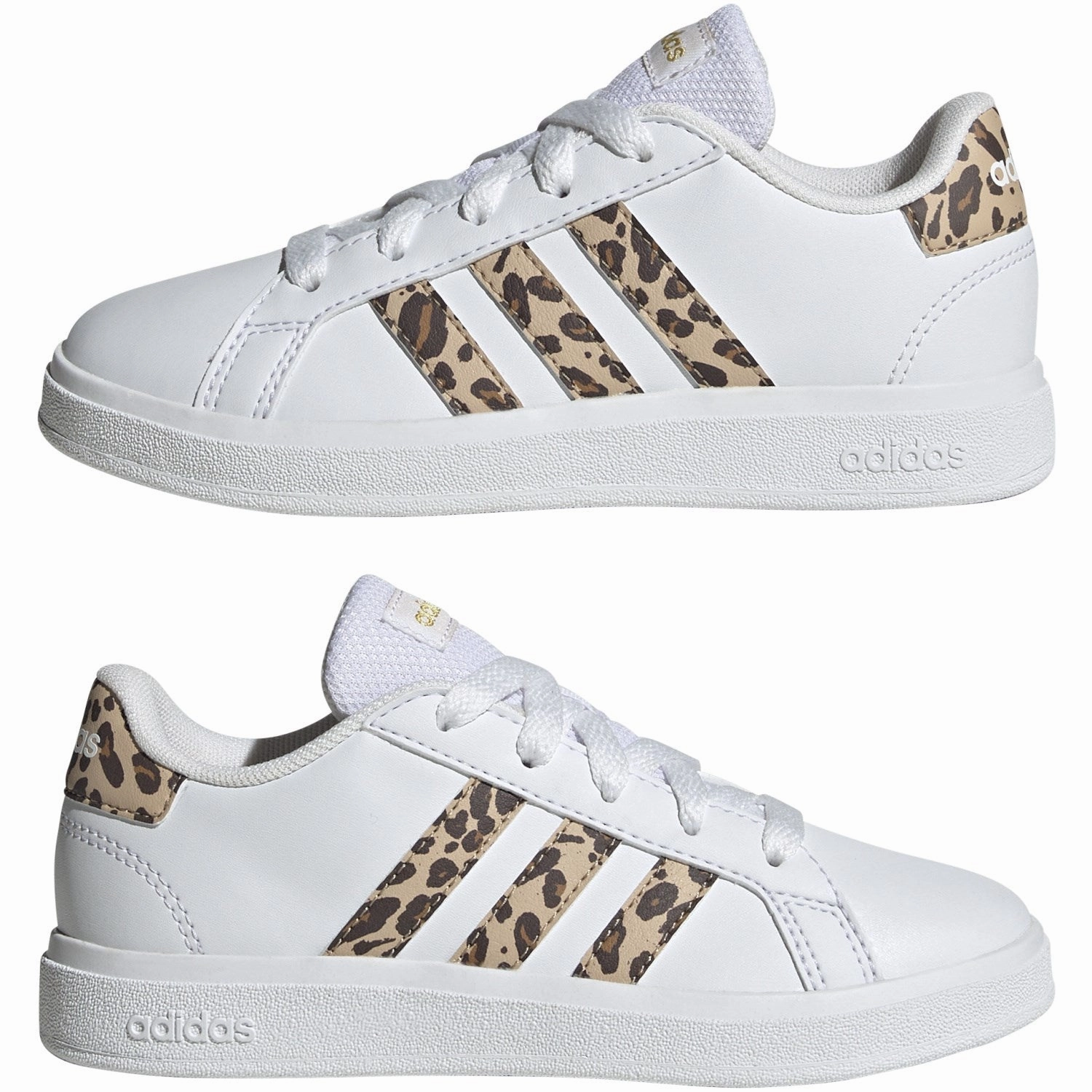 Calm-Driven Fit Adidas Originals Ftwr White/Magic Beige/Matte Gold Grand Court 2.0 K Sneakers