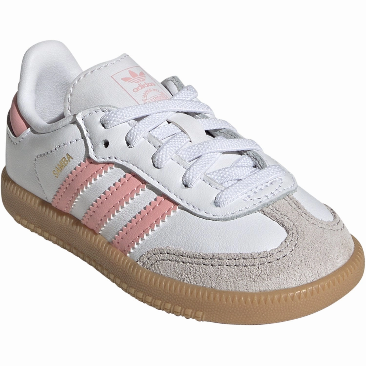 Adidas Originals Ftwr White/Semi Pink Spark/Gum 3 Samba Og El I Sneakers Streamlined Fit