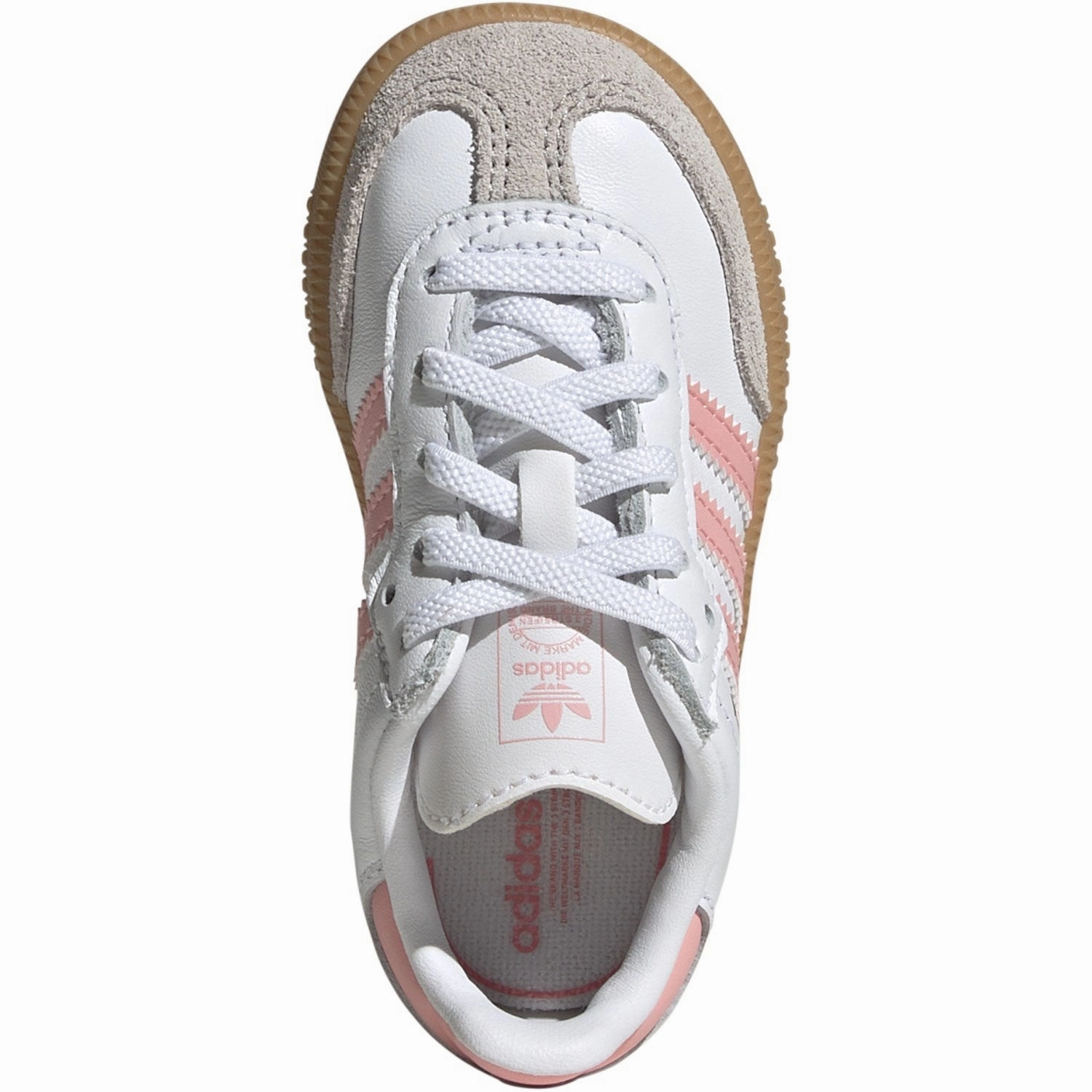 Pure Expression Adidas Originals Ftwr White/Semi Pink Spark/Gum 3 Samba Og El I Sneakers