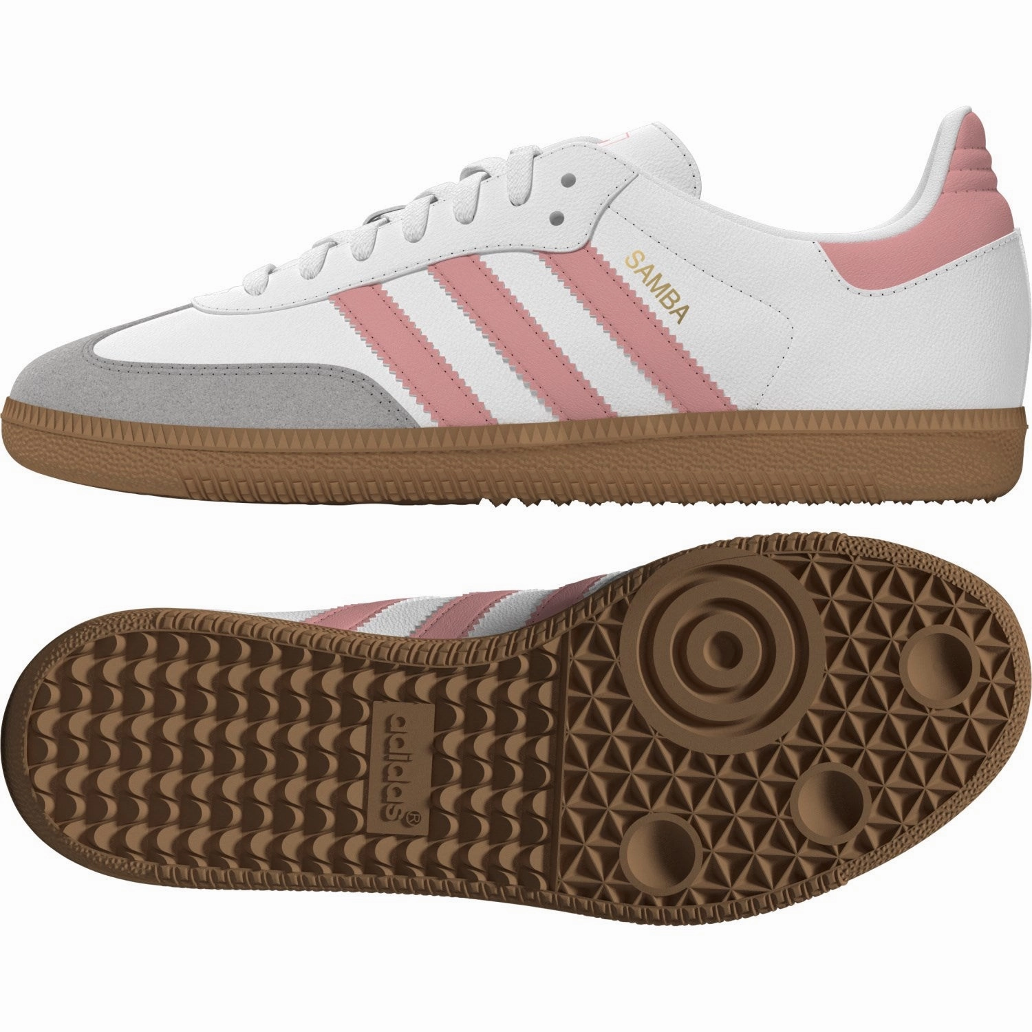 Adidas Originals Ftwr White/Semi Pink Spark/Gum 3 Samba Og J Sneakers Seamless City Everyday Innovation