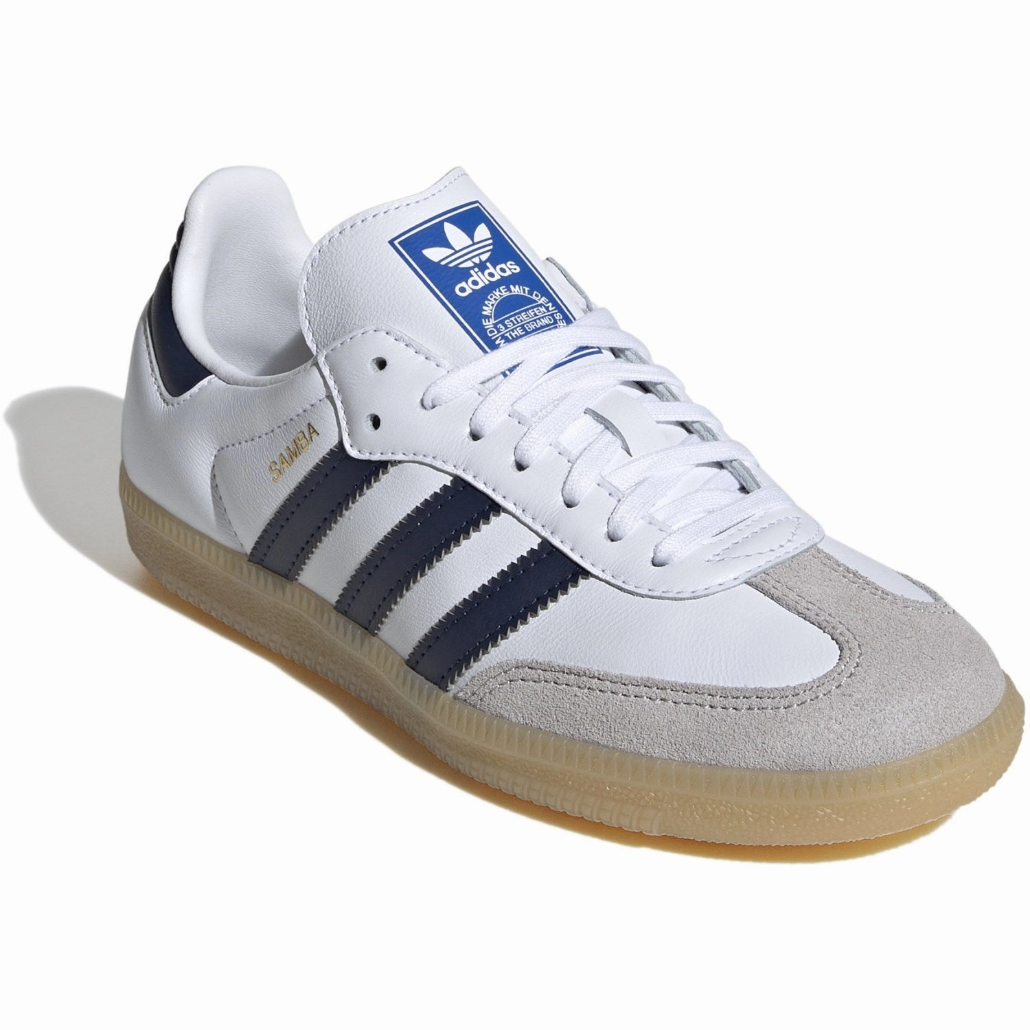 The New Essential Adidas Originals Ftwwht/Conavy/Gum3 Samba Og J Sneakers