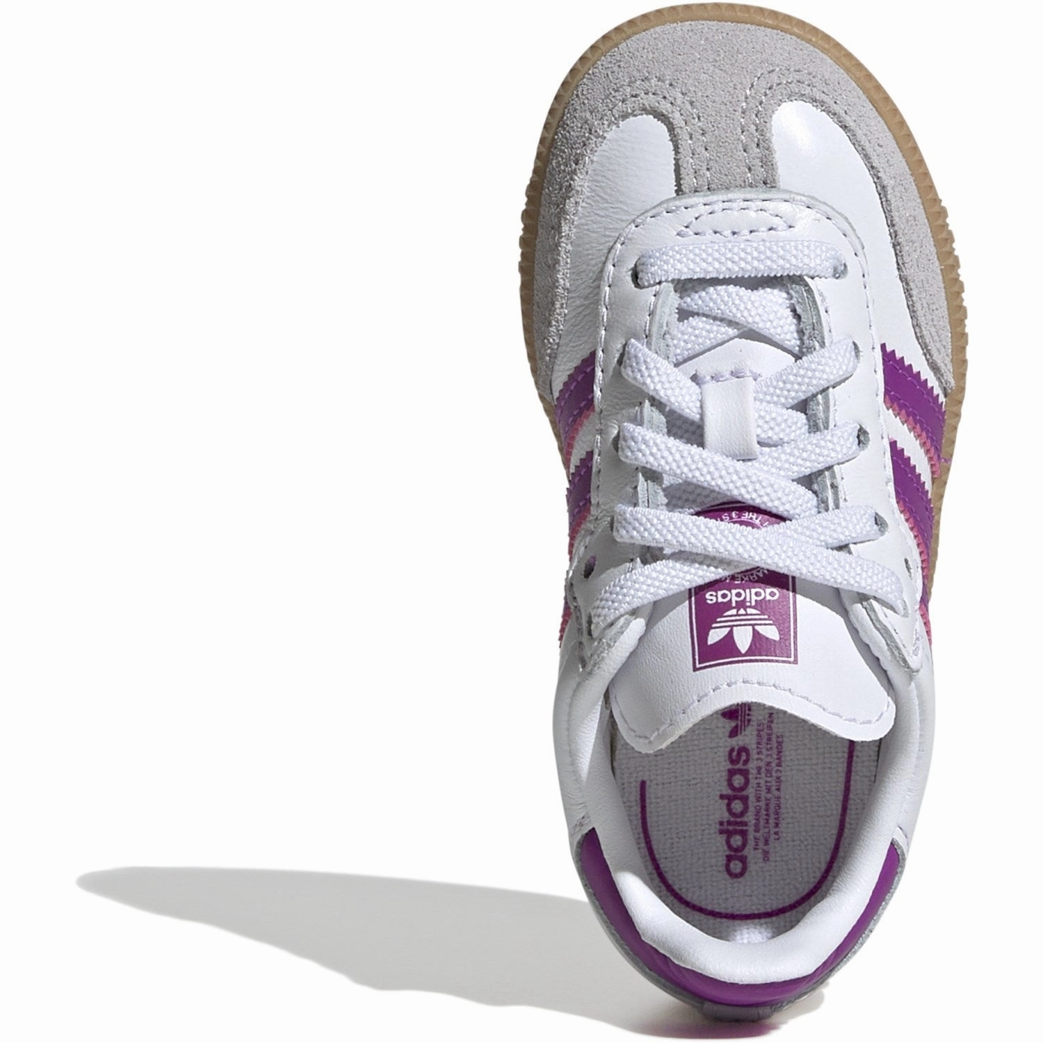 Adidas Originals Ftwwht/Purbur/Gum3 Samba Og El I Sneakers Evolved Form Design Under Control