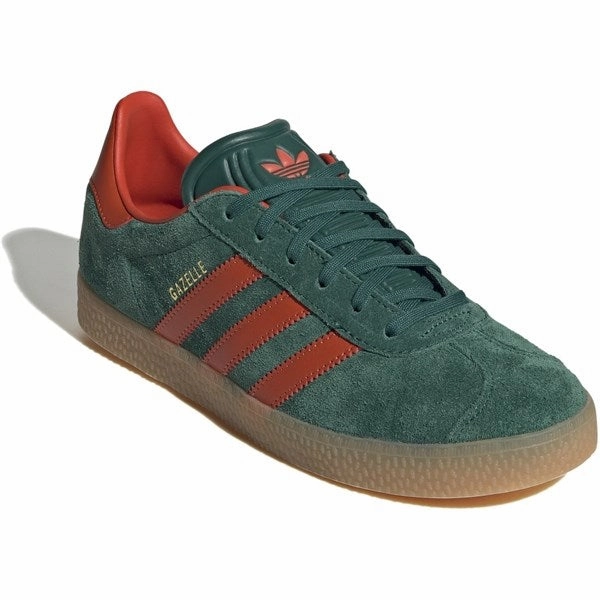 Adidas Originals Gazelle J Sneakers Collegiate Green / Preloved Red / Gum Streamlined Look