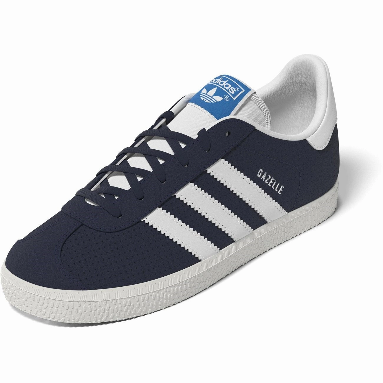 Function-Refined Adidas Originals Gazelle J Sneakers Night Indigo / Cloud White / Cloud White