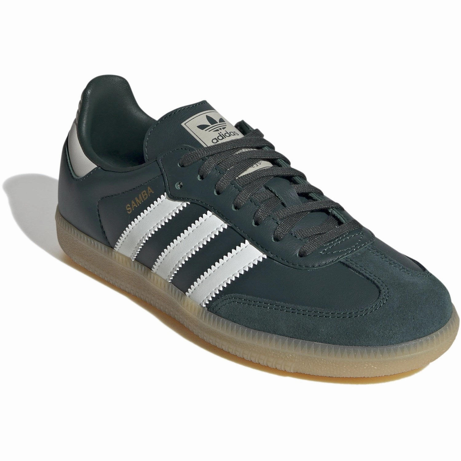 Progressive Tone Adidas Originals Mineral Green/Off White/Putty Grey Samba Og J Sneakers