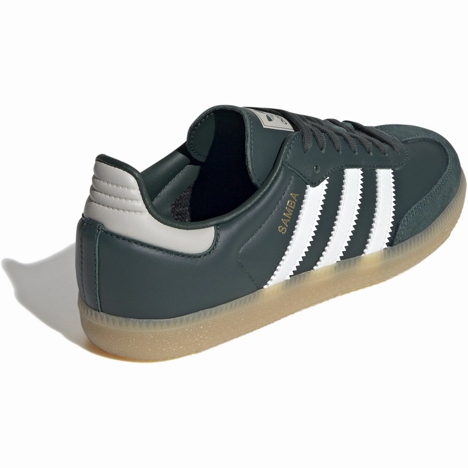 Adidas Originals Mineral Green/Off White/Putty Grey Samba Og J Sneakers Clean Direction