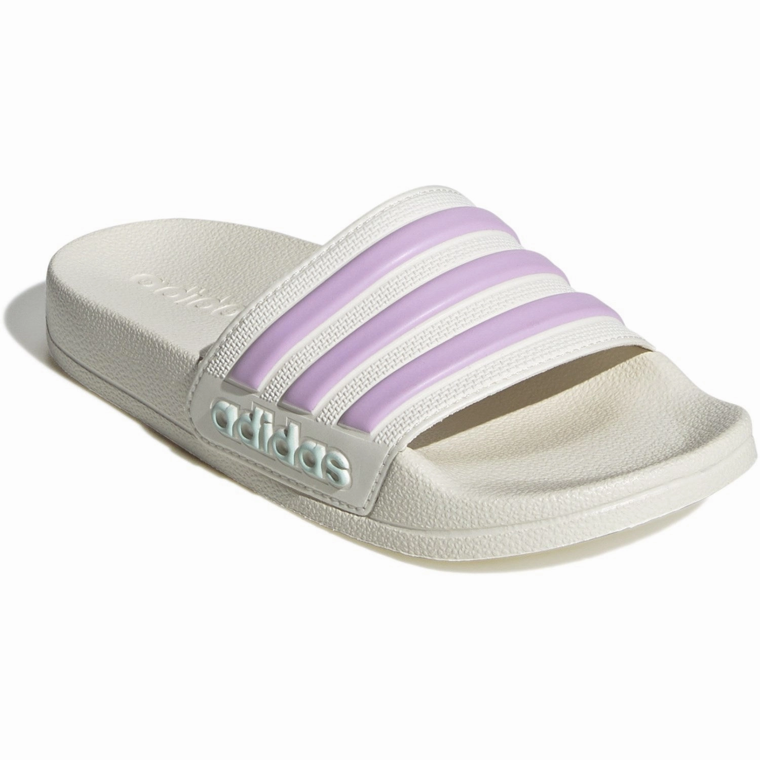 Adidas Originals Off White/Bliss Lilac/Halo Mint Adilette Shower K Slides Flow-Forward Simplify Your Day