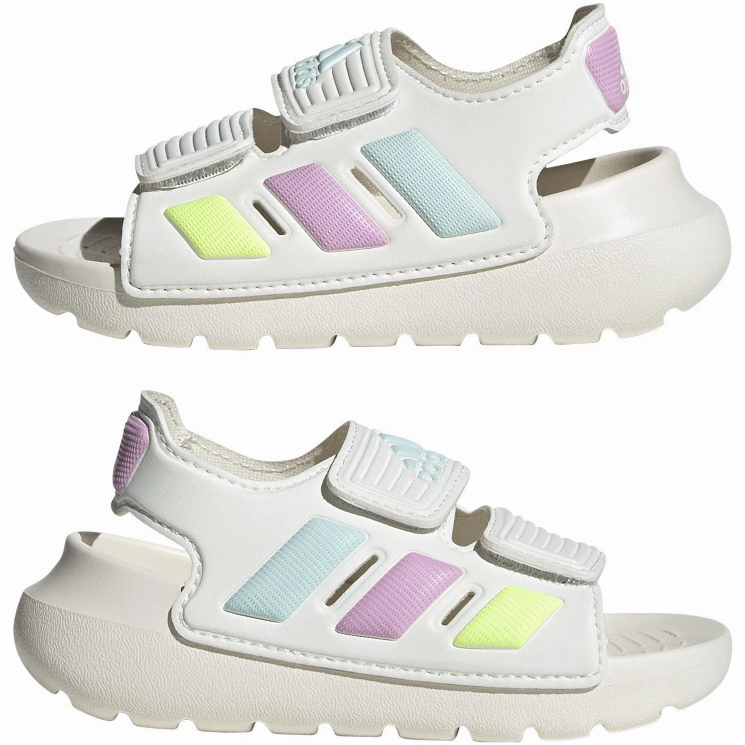 Adidas Originals Off White/Bliss Lilac/Halo Mint Altaswim 2.0 I Sandal Forward Function