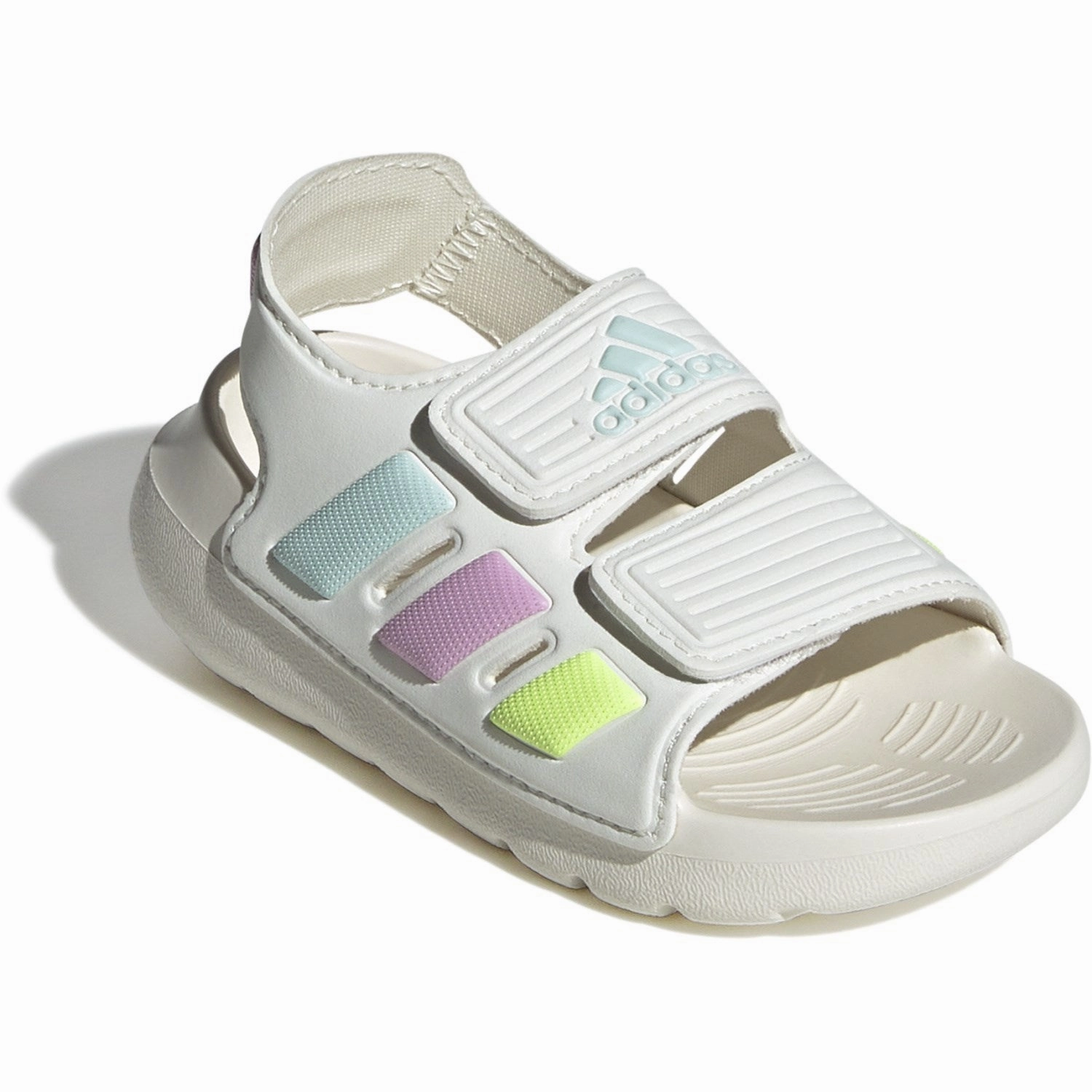 Adapt Your Pace Streamlined Urban Adidas Originals Off White/Bliss Lilac/Halo Mint Altaswim 2.0 I Sandal