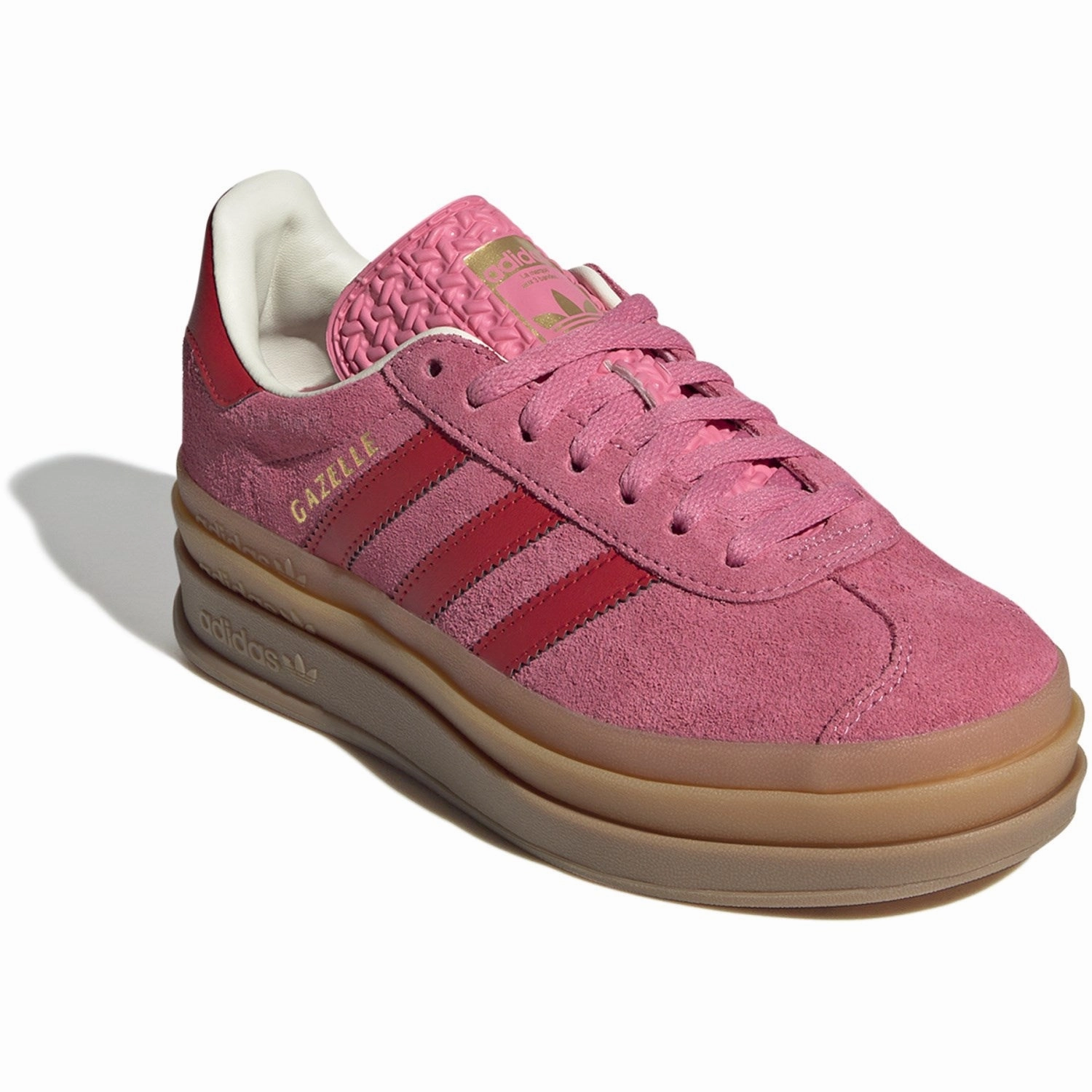 Adidas Originals Rose Tone/Better Scarlet/Cream White Gazelle Bold J Sneakers Future Layers Crafted For Presence