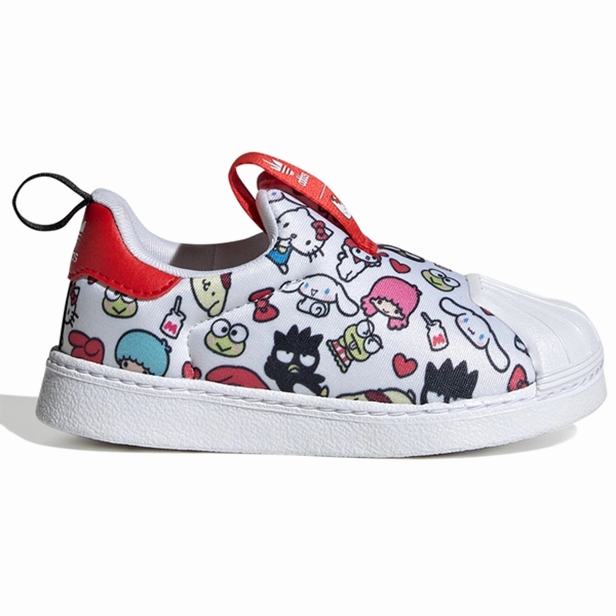 Cool Fitwear Optimized Outfit Adidas Originals Superstar Sneakers 360 Vivid Red / Core Black
