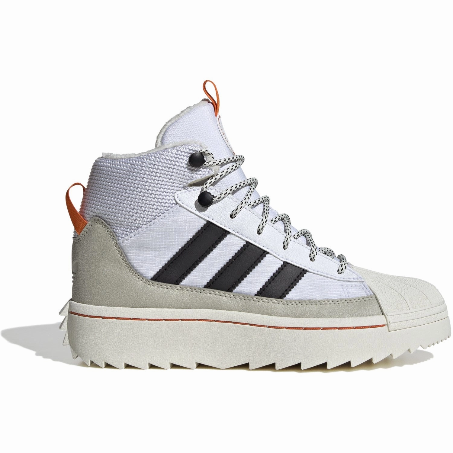 Designed To Explore Adidas Originals White/Core Black/Putty Grey Superstar Winter Trek J Boots
