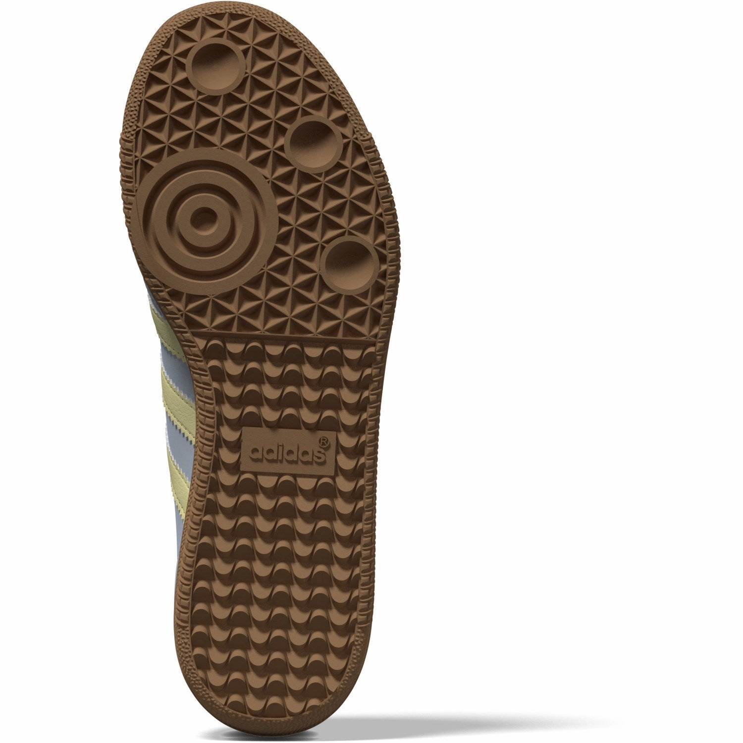 Precision-Made Balance Meets Style Adidas Originals Wonder Blue/Powder Yellow/Gum 3 Samba Og J Sneakers