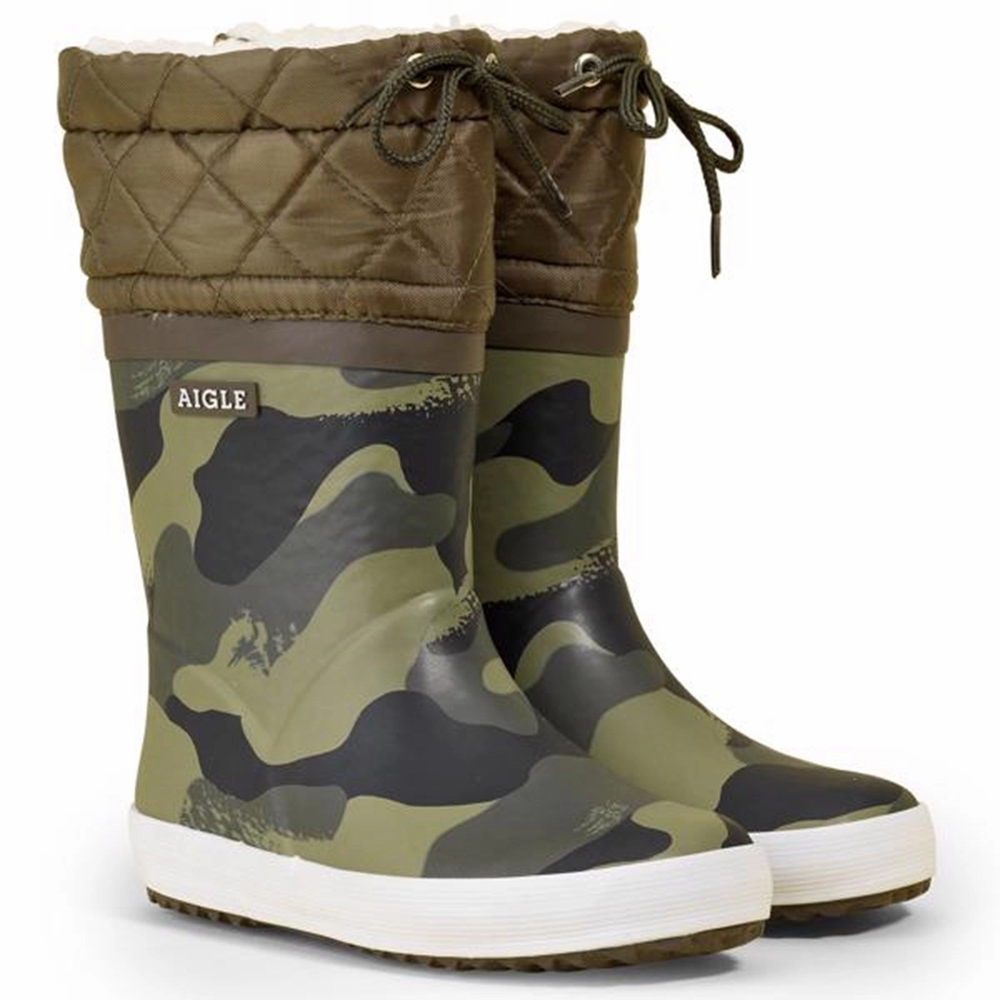 City State Aigle Giboulee Thermo Wellies Print Camou/Kaki