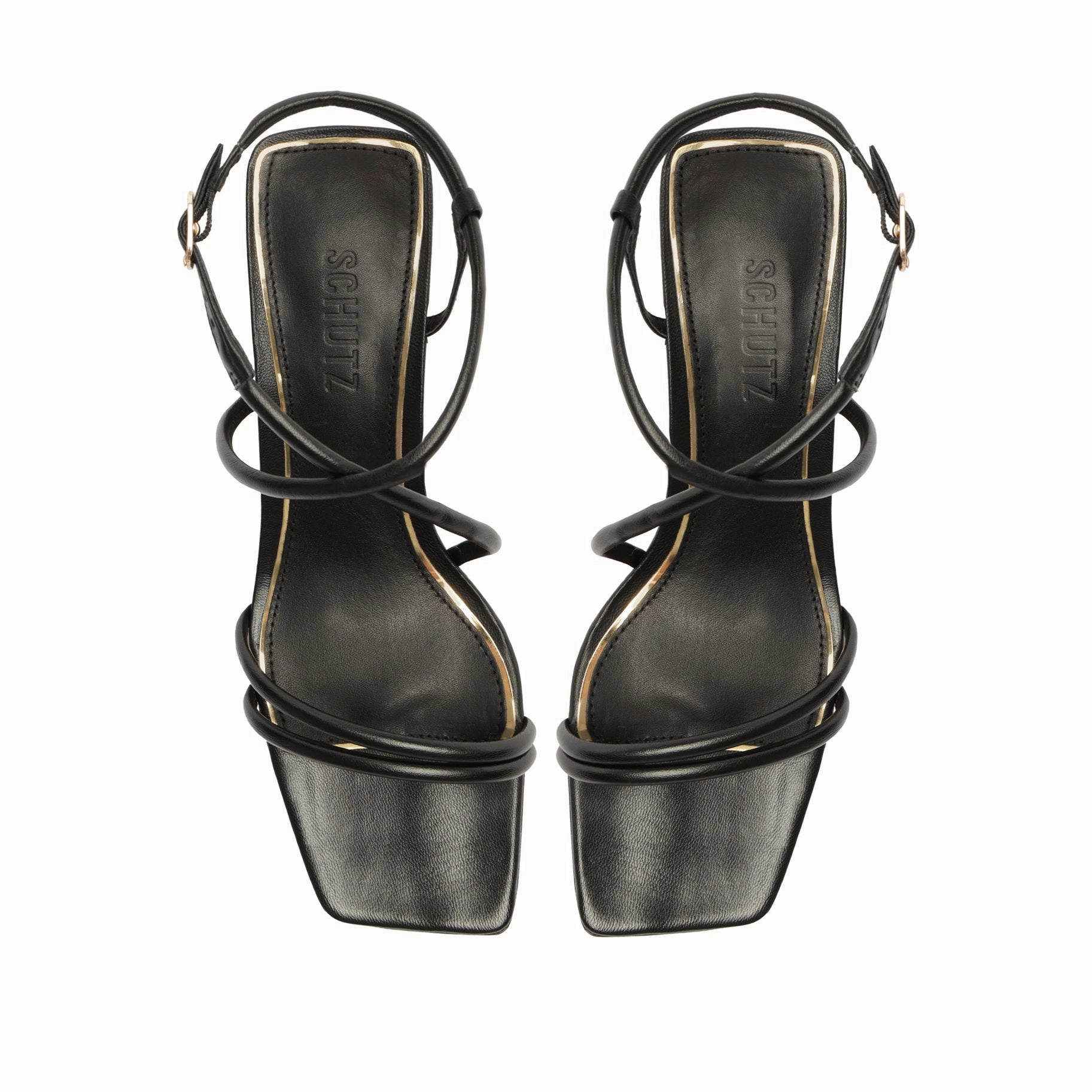 Aimee Block Leather Sandal Crafted Minimal
