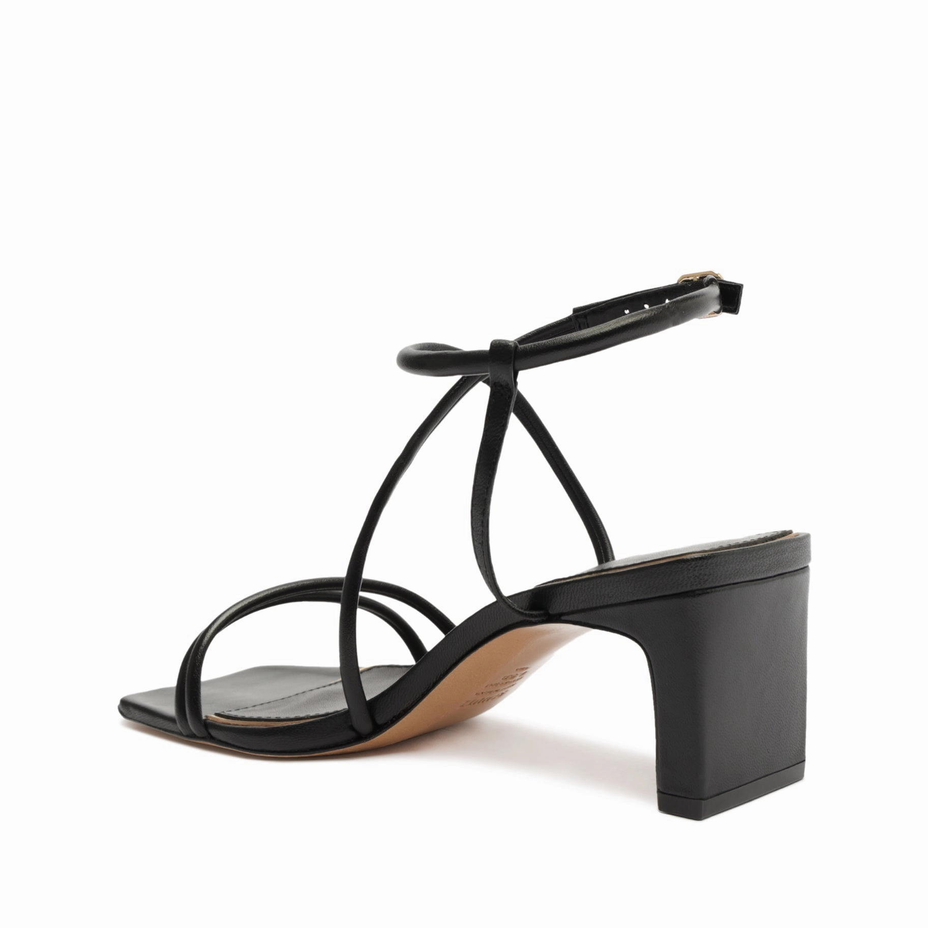 Aimee Block Leather Sandal Relaxed Refinement Lifestyle Fusion