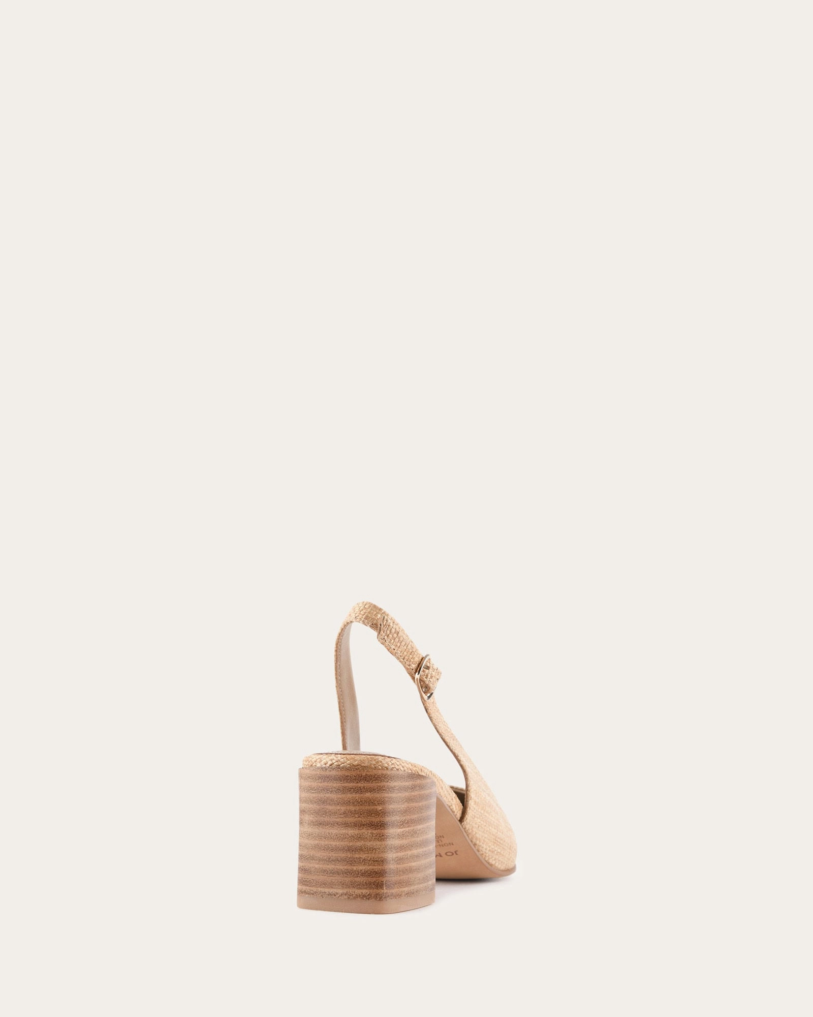 Cara Low Heels Tan Raffia Refined To Move