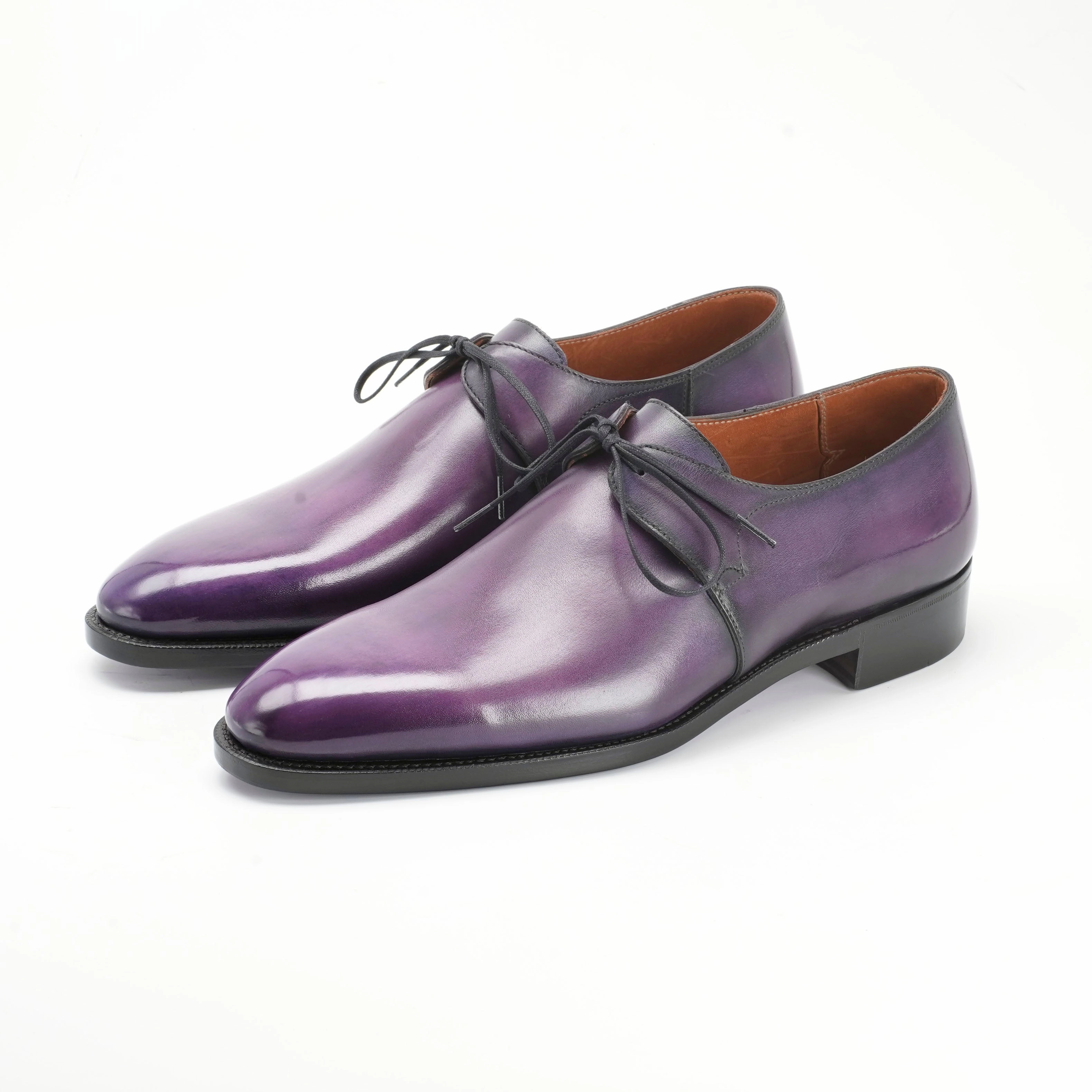 Eduardo Derby - Grape Patina Streamlined Look Precision-Fit