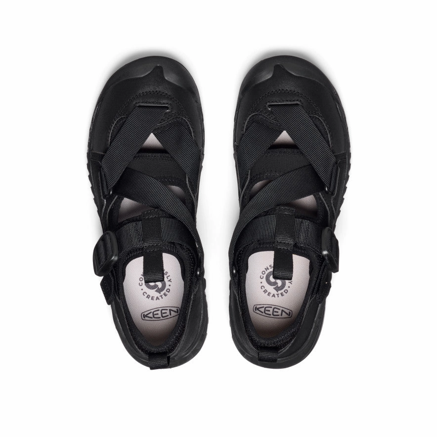 All Gender Hoodzerra Sandal  |  Black/Black Live With Intent Refined To Move