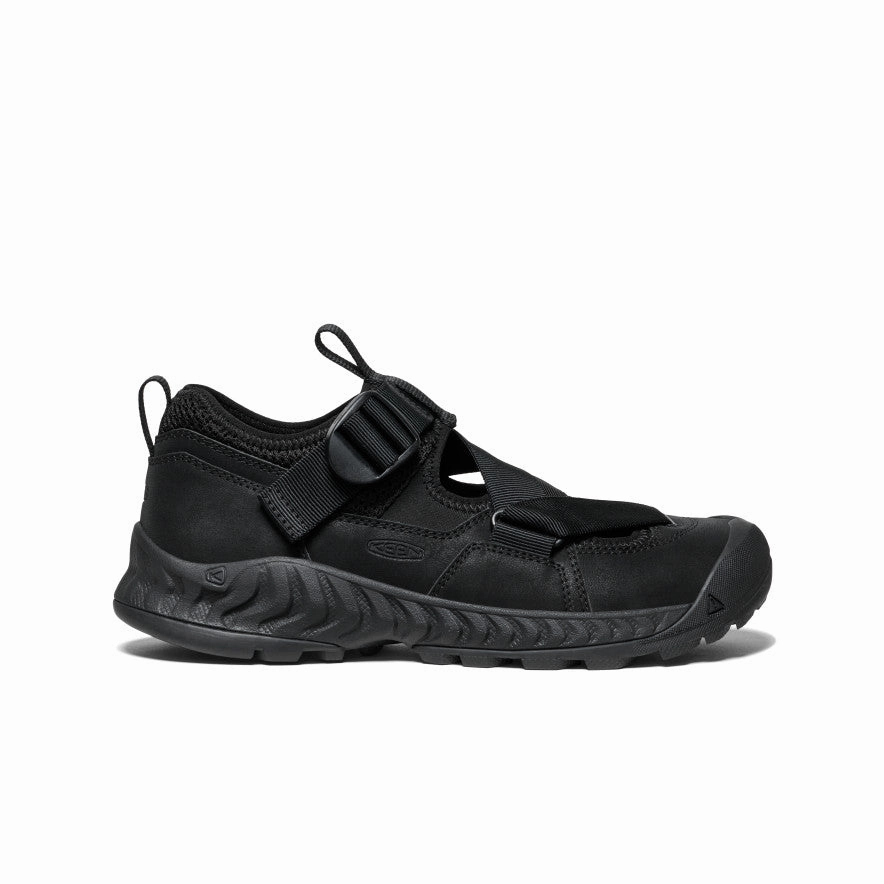 All Gender Hoodzerra Sandal  |  Black/Black Lifestyle Modular