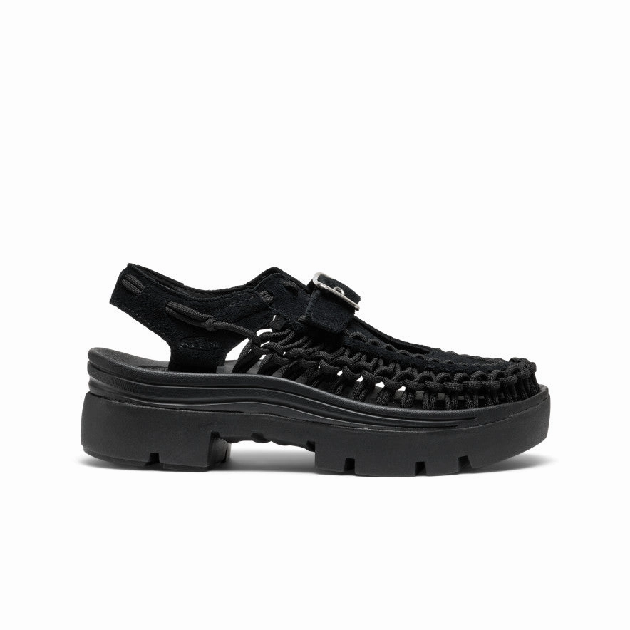 All Gender Uneek Plt Mary Jane Sneaker  |  Black/Black Multi-Wear Outfit