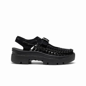 All Gender Uneek Plt Mary Jane Sneaker  |  Black/Black Multi-Wear Outfit