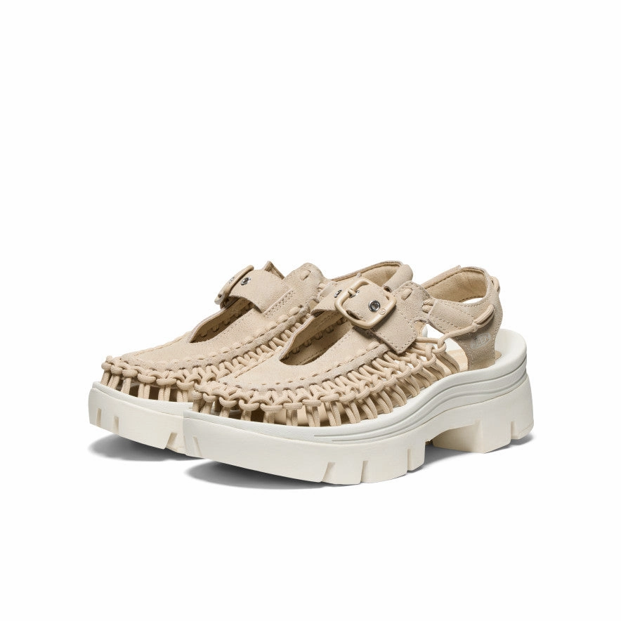All Gender Uneek Plt Mary Jane Sneaker  |  Safari/Star White Go-Everywhere Essential Uniform