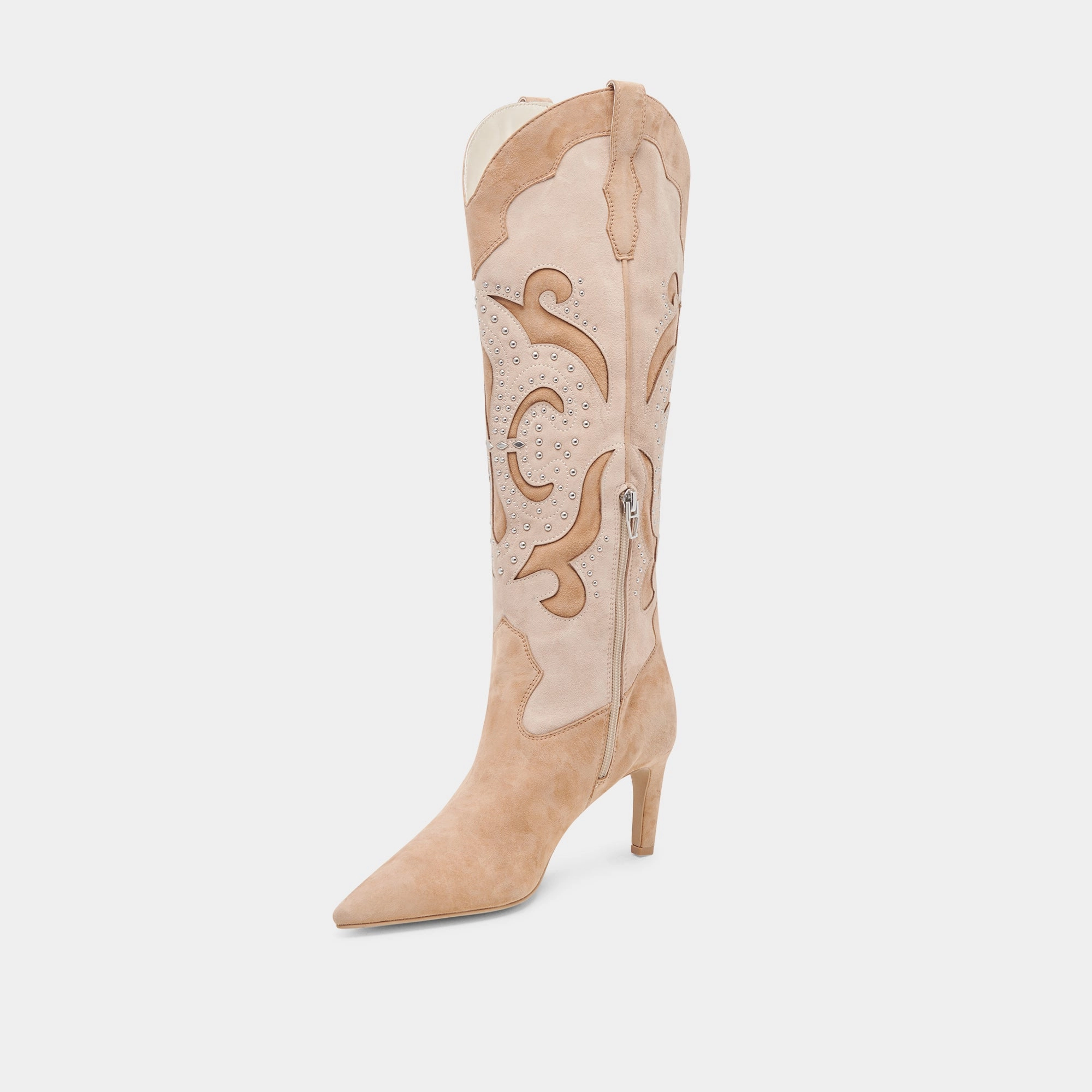 Finley Stud Boots Camel Suede Urban Evolution Day-Built