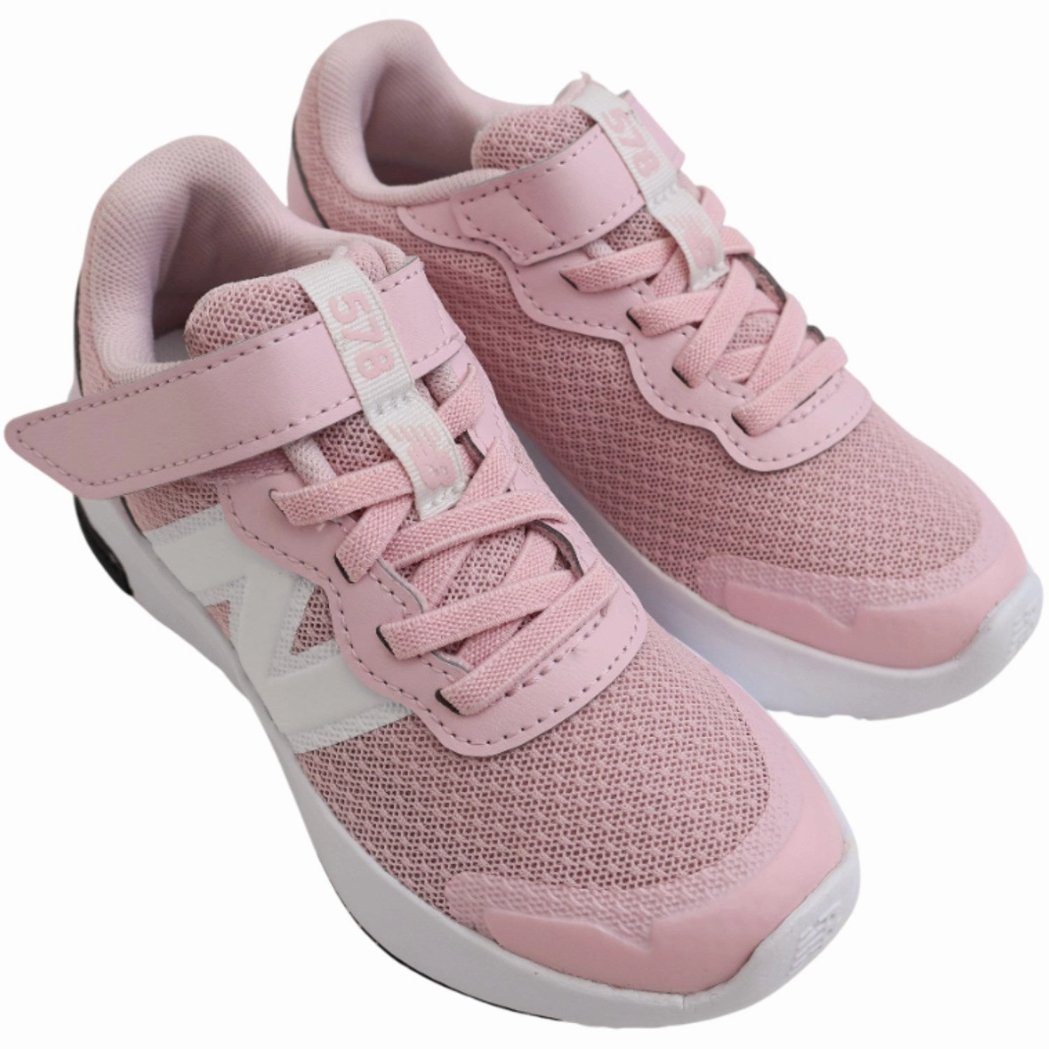 Calm In Motionwear New Balance Rose Sugar New Balance Freshfoam 578 Kids Bungee Lace With Top Strap