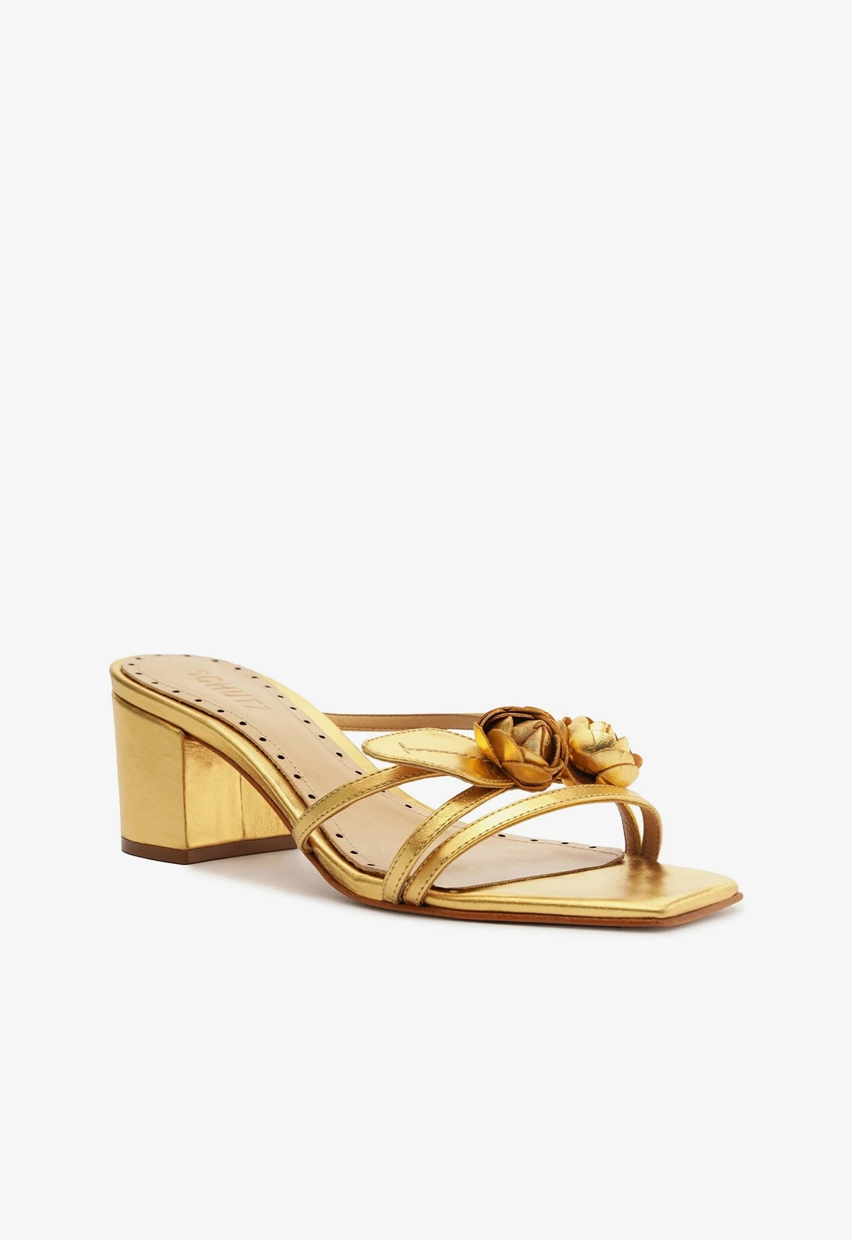 Light-Living Updated Rhythm Alma Metallic Leather Sandal