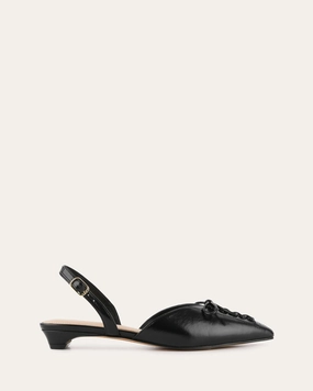 Aloe Dress Flats Black Leather Future Layers Mindful Motion