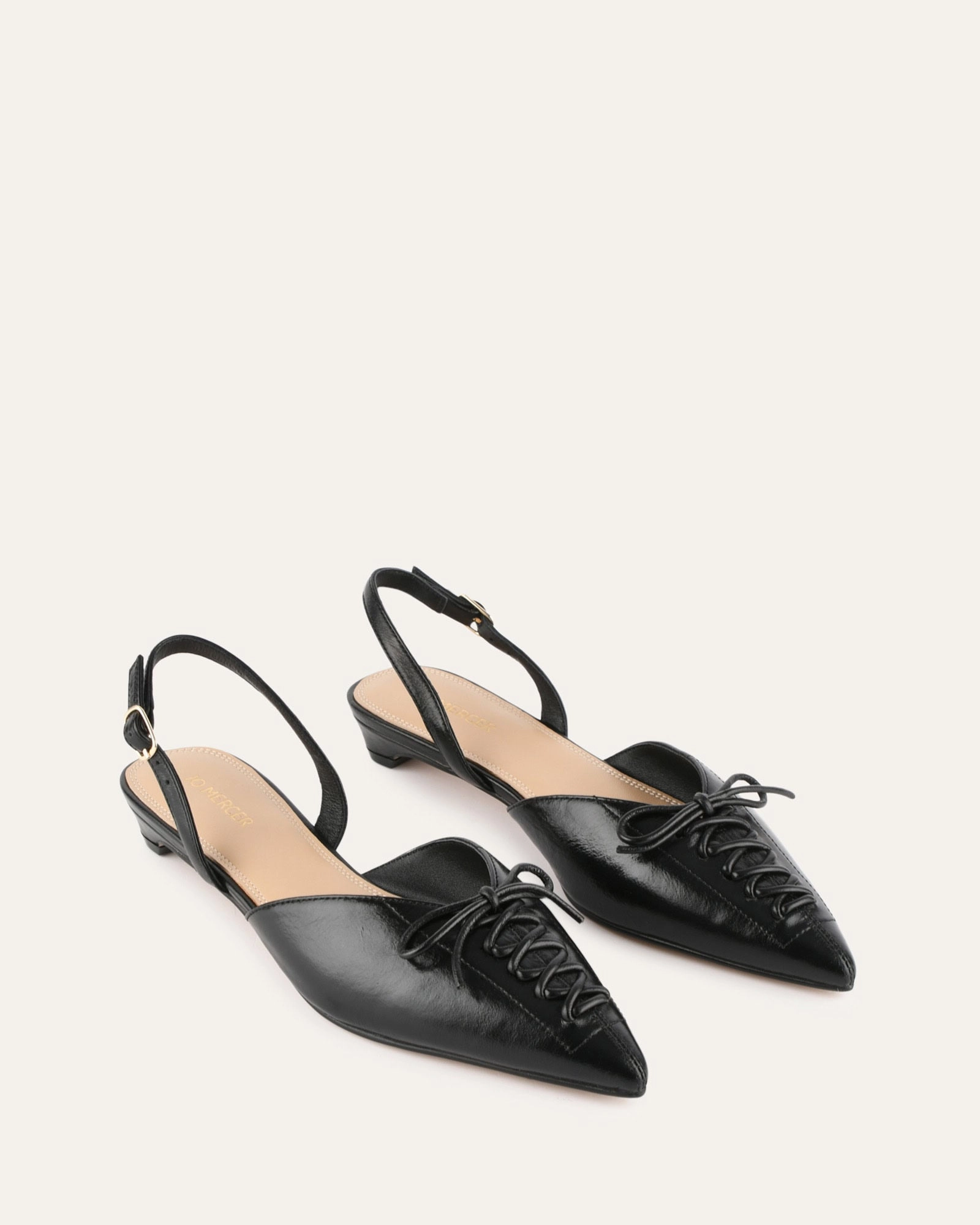 Aloe Dress Flats Black Leather Precision-Fit Adapted Living