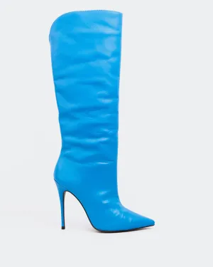 Amina Blue Leather Design-Led Life-Ready Layers