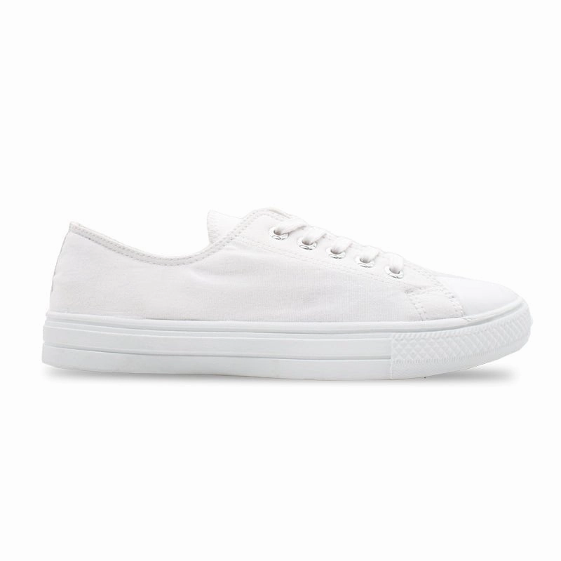 Amka Canvas Shoes - White Anytime Movement Low-Key Bold