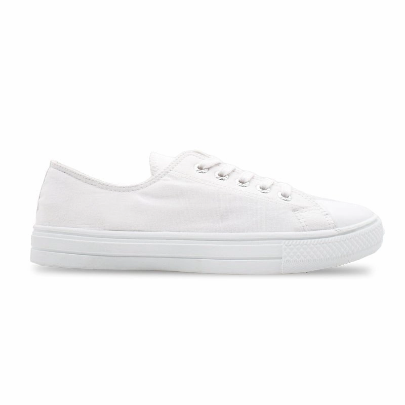 Sleek Mindset Amka Canvas Shoes - White