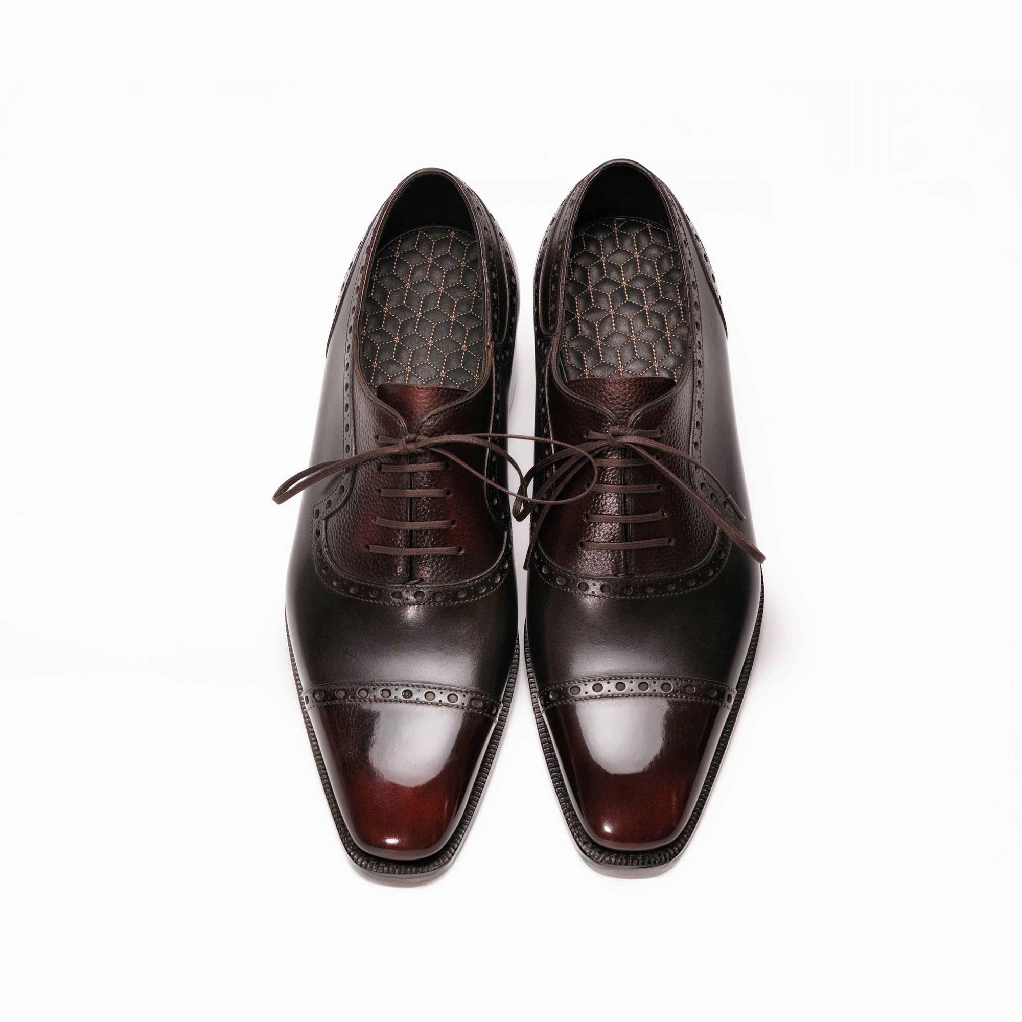 Rhythm-Based Wear Subtle Performance Andrs Adelaide Oxford - Espresso Handmade Patina