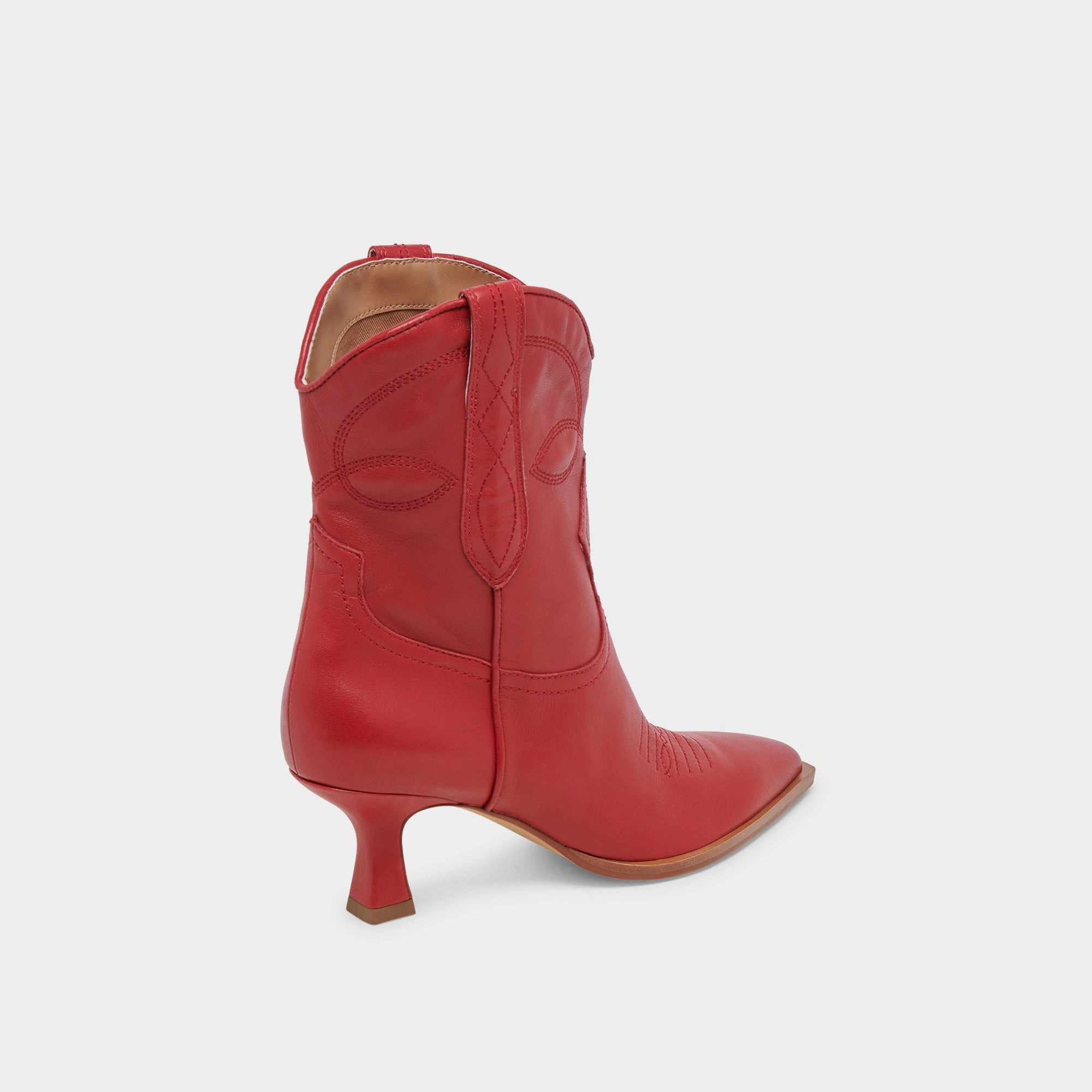 Angel Booties Red Leather Refined To Go Your Functional Form