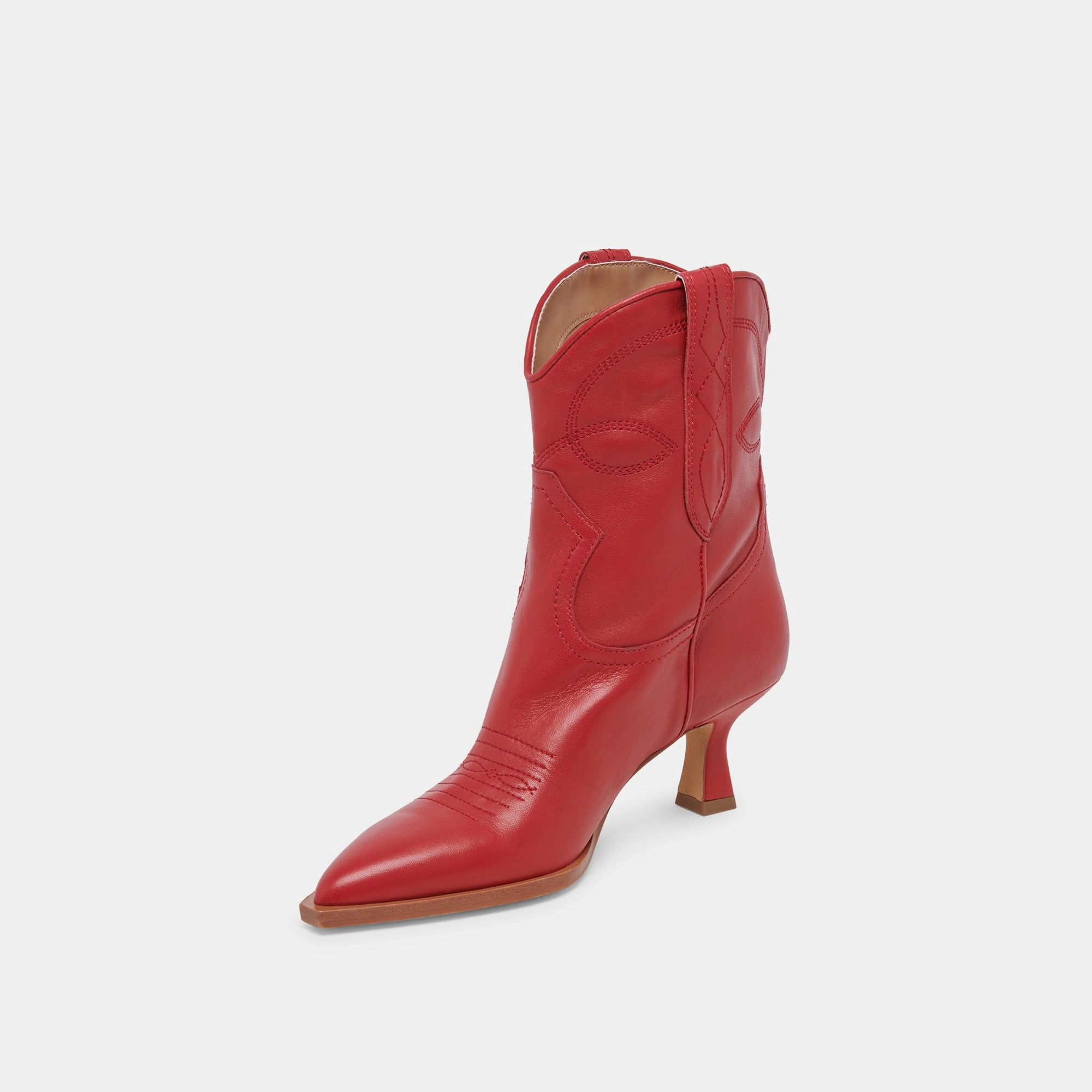 Active Ease Clean Dailywear Angel Booties Red Leather