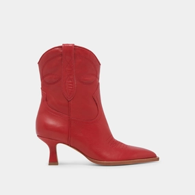 Angel Booties Red Leather Smart Layering Fresh Function