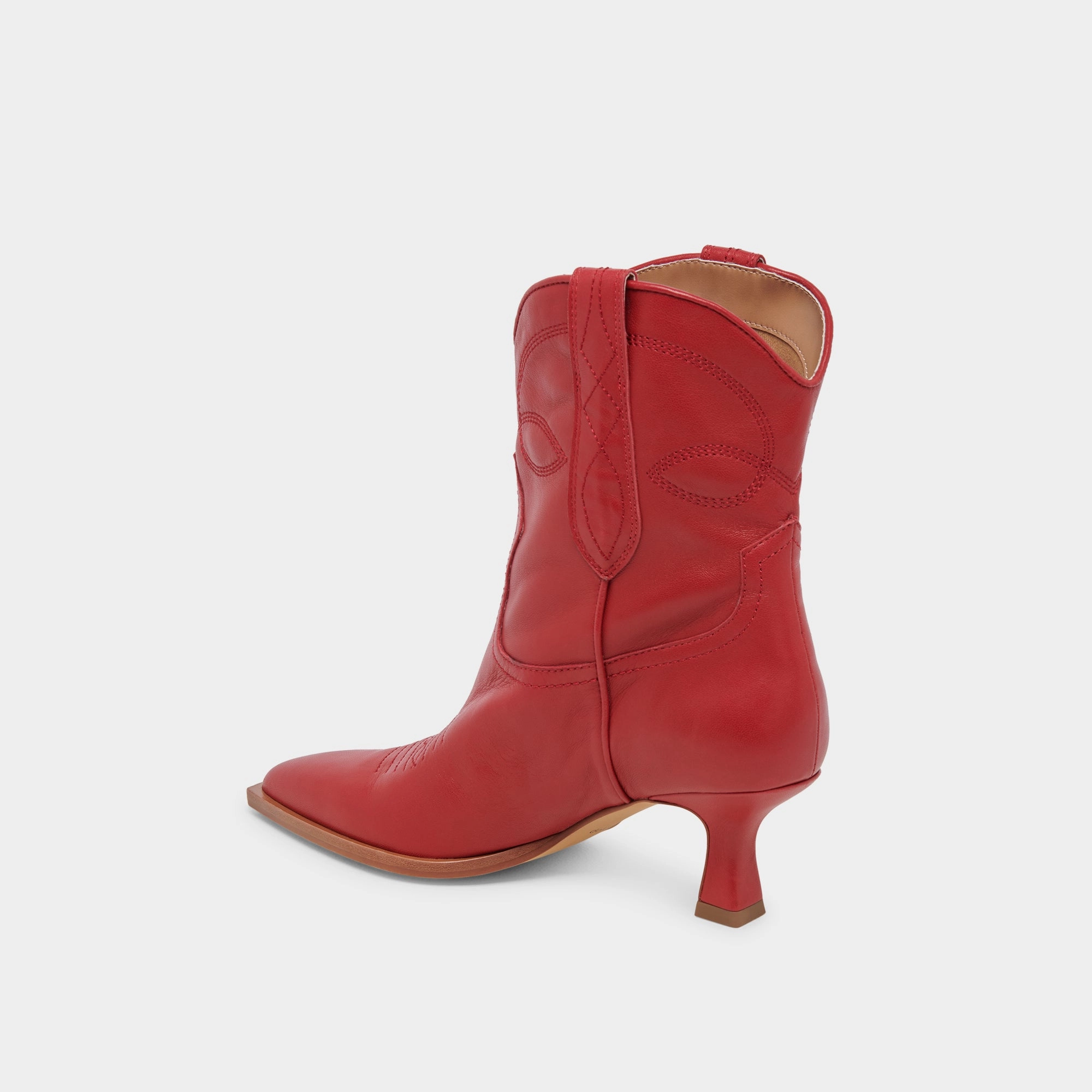 Angel Booties Red Leather Elevate Your Routine Future-Ready