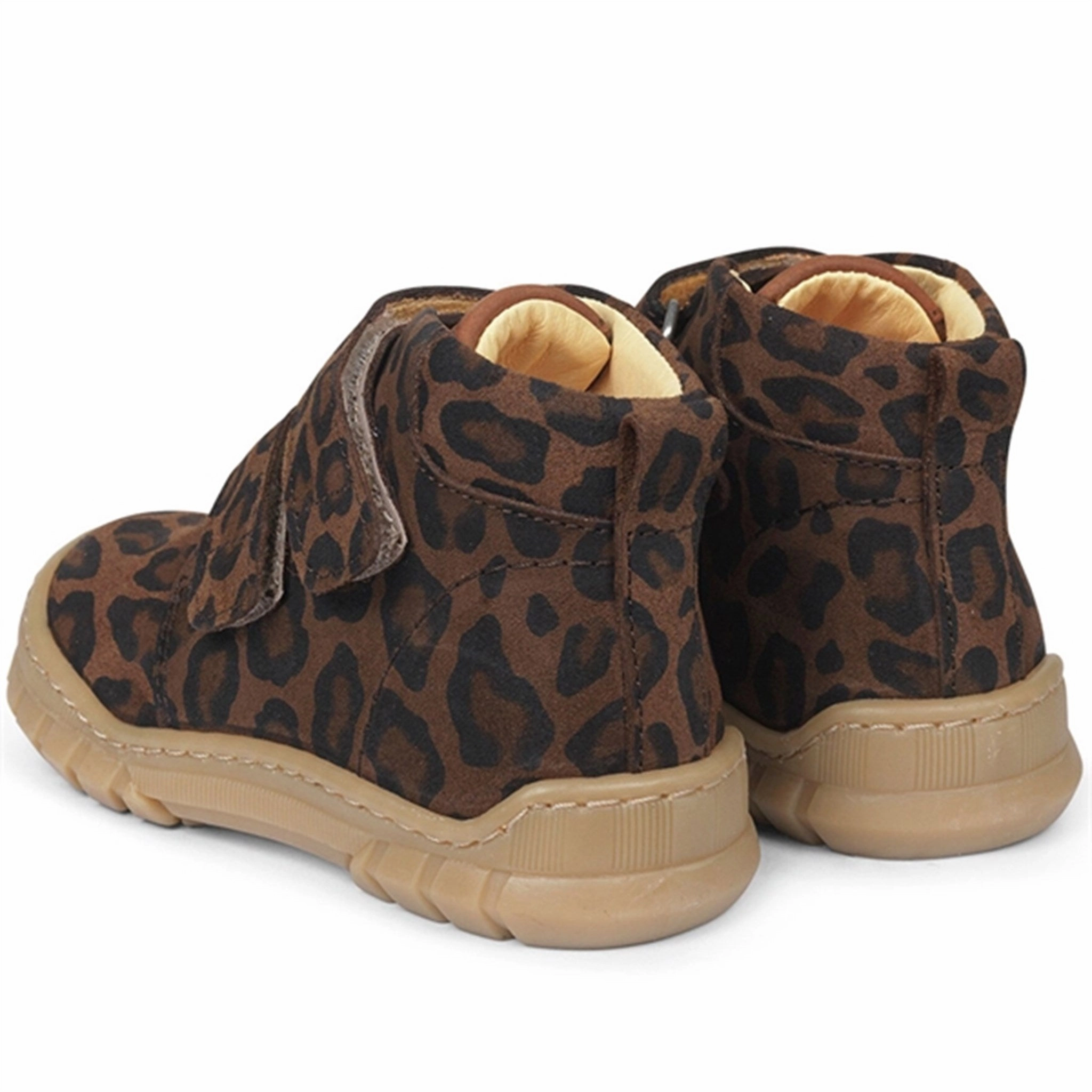 Pulse Of The City Minimal Gear Angulus Beginner Shoes W Velcro Brown Leopard