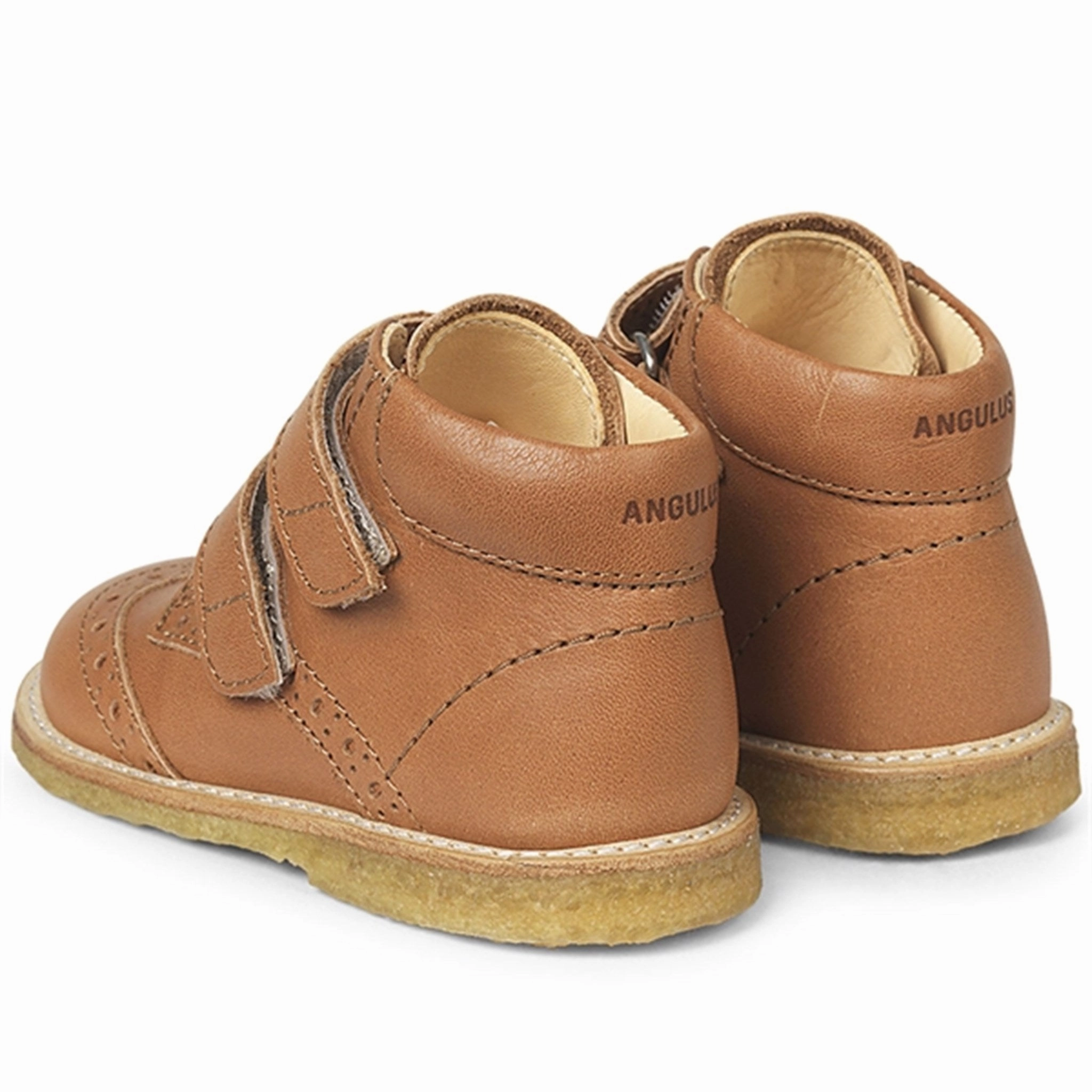 Streamlined Edge Cool Shift Angulus Beginner Shoes W. Velcro Cognac 3265-102-1545