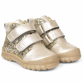 Clean-Life Gear Angulus Beginner Shoes W Velcro Creme/Champagne Glitter