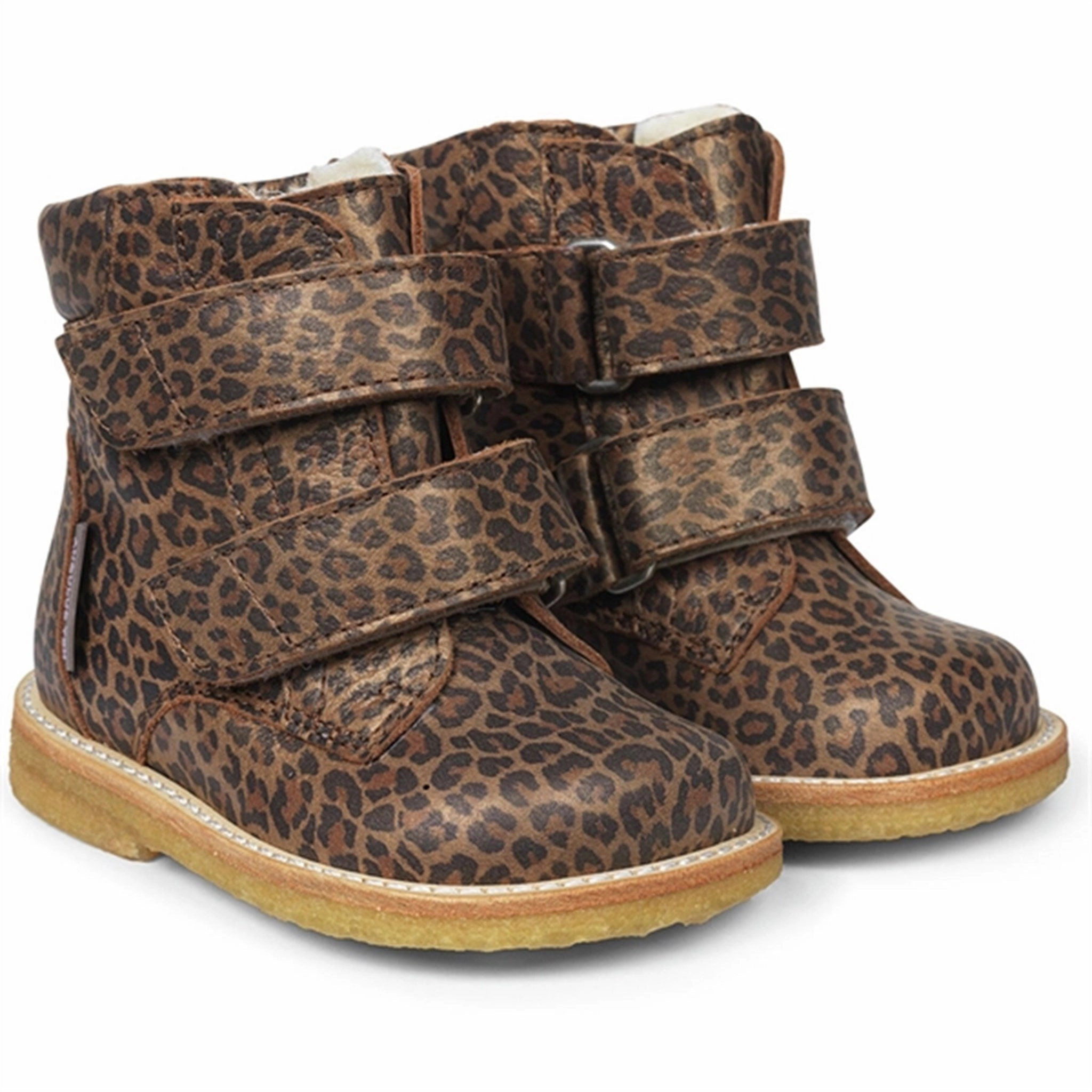 Angulus Beginner Tex-Boots W Velcro Brown Leo Modern Rhythm Core Pulse
