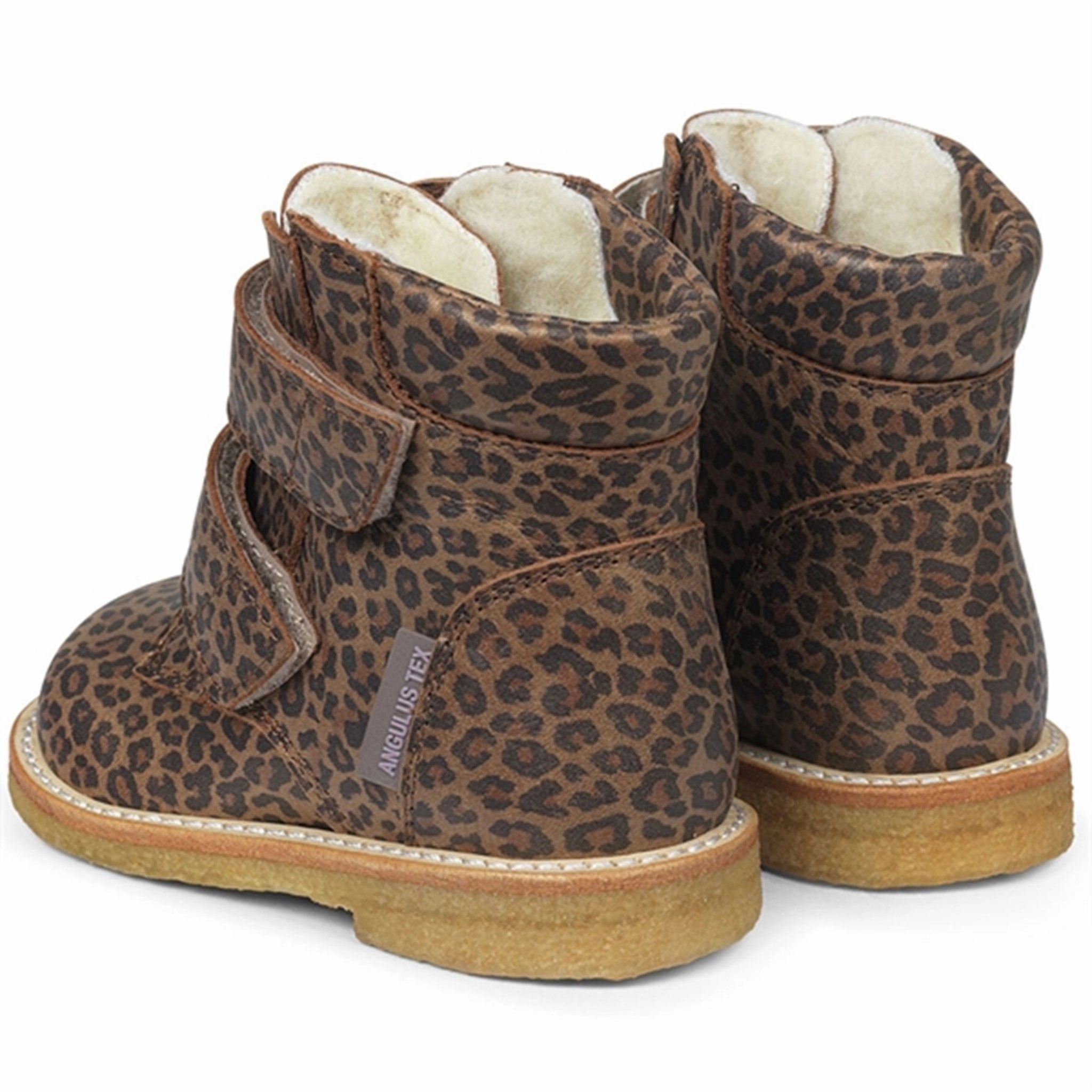 Seasonless Energy Smart Casual Core Angulus Beginner Tex-Boots W Velcro Brown Leo