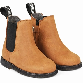 Daily Balance Angulus Begynder Chelsea Boots Dark Cognac/Black Elastic